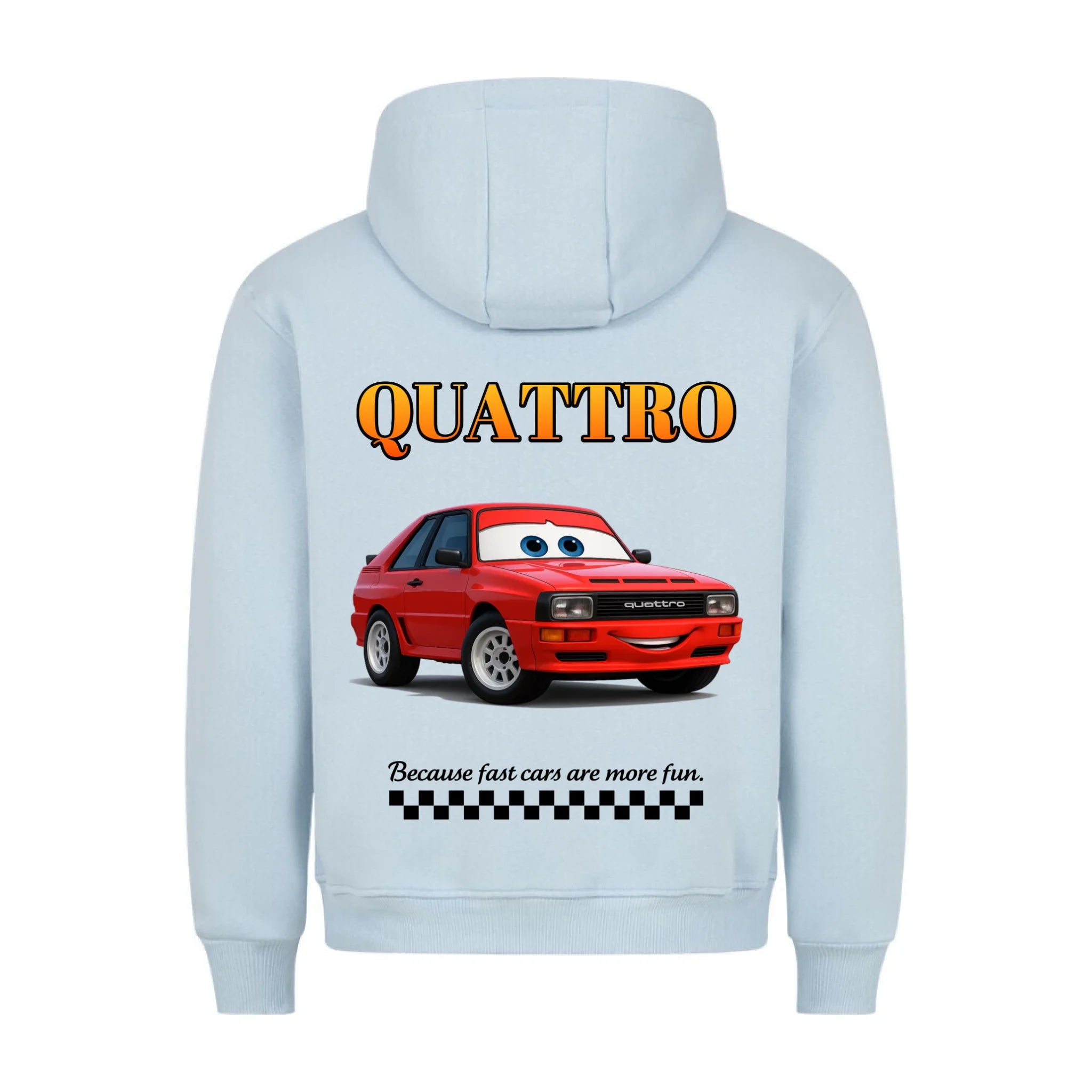 CAR VINTAGE COMIC - Personalisierbarer Hoodie Back