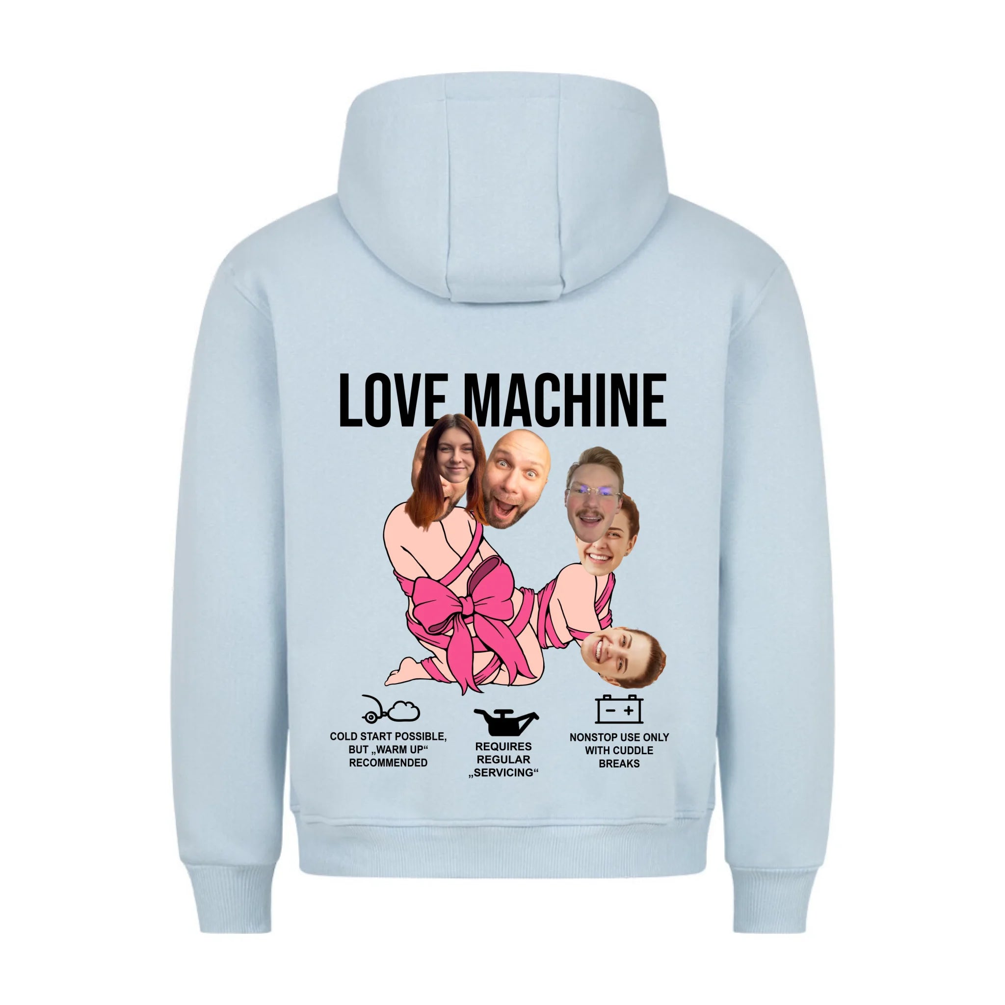 LOVE MACHINE - Sweat à capuche personnalisable