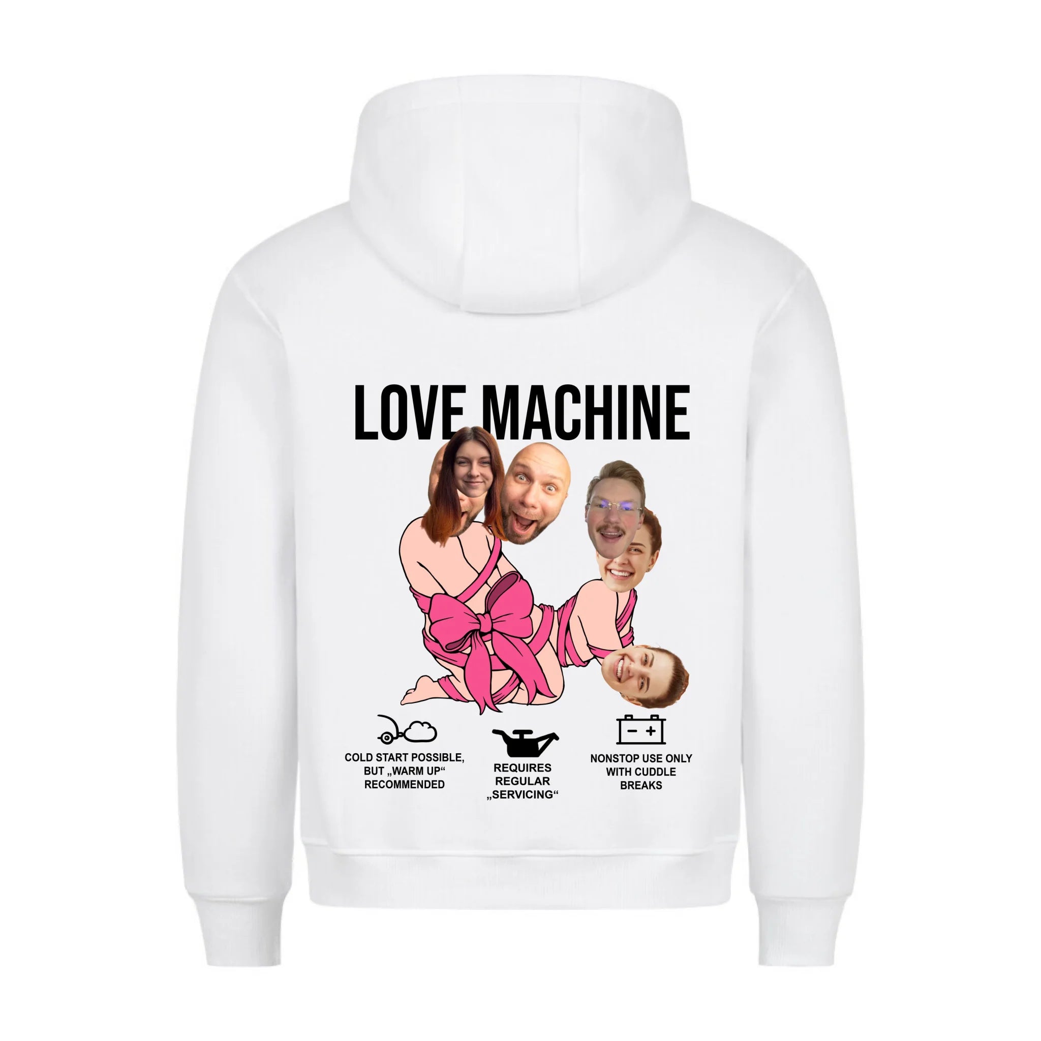 LOVE MACHINE - Sweat à capuche personnalisable