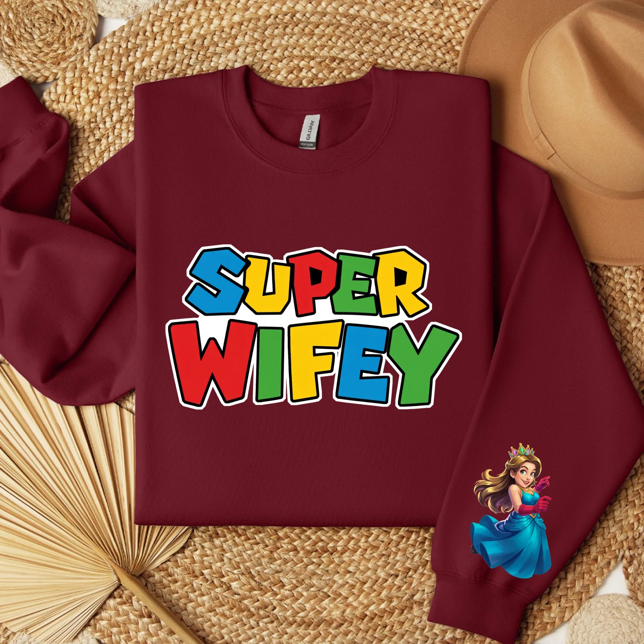 sweater folded burgund