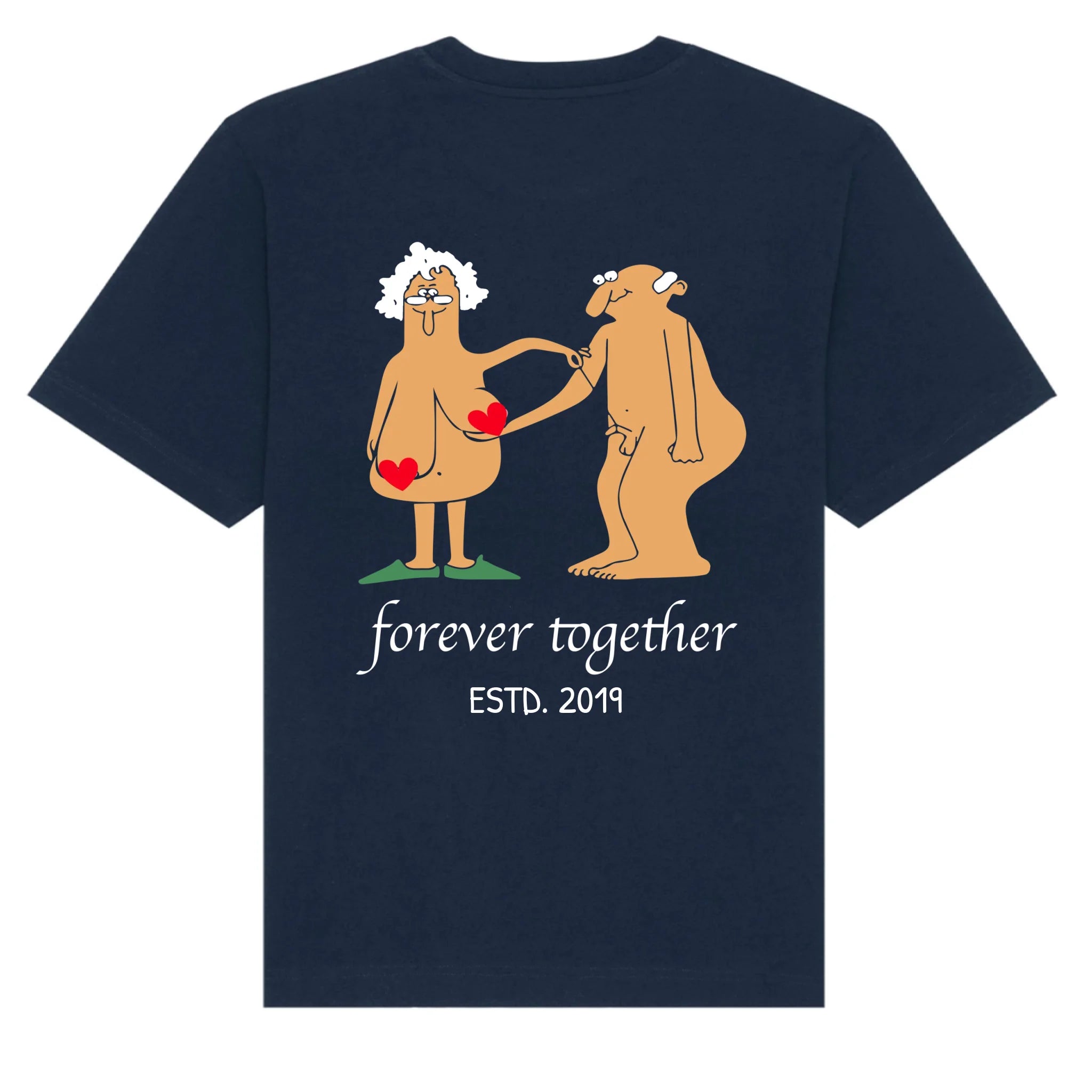 mockup shirt back navy