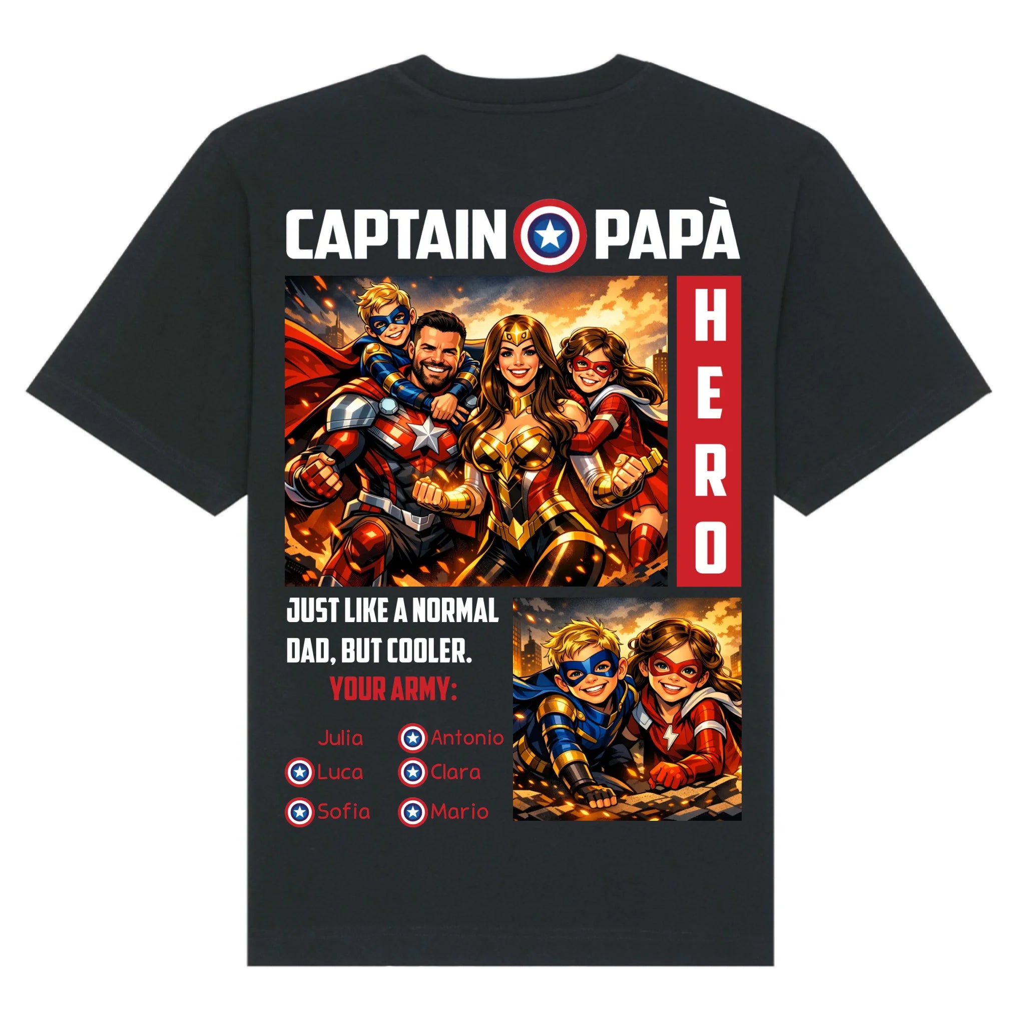 mockup shirt back black