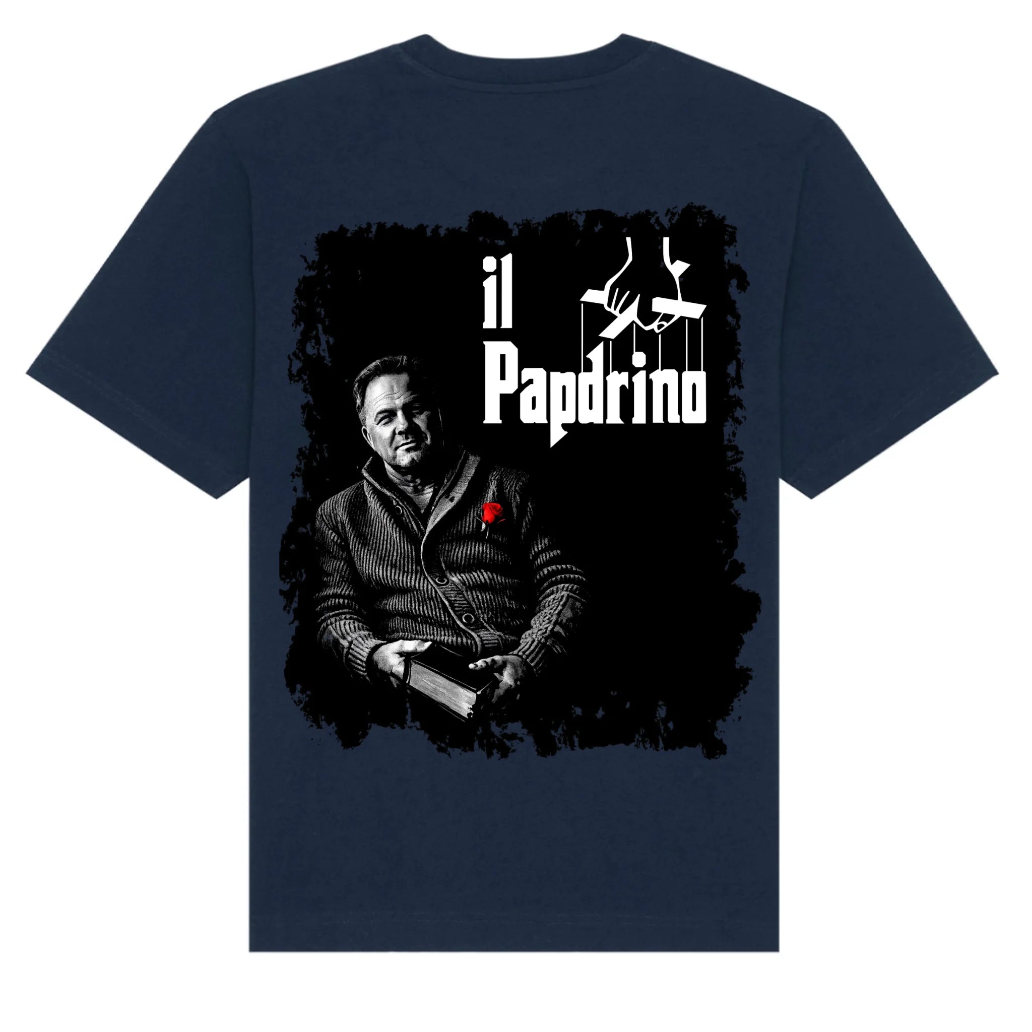 mockup shirt back navy