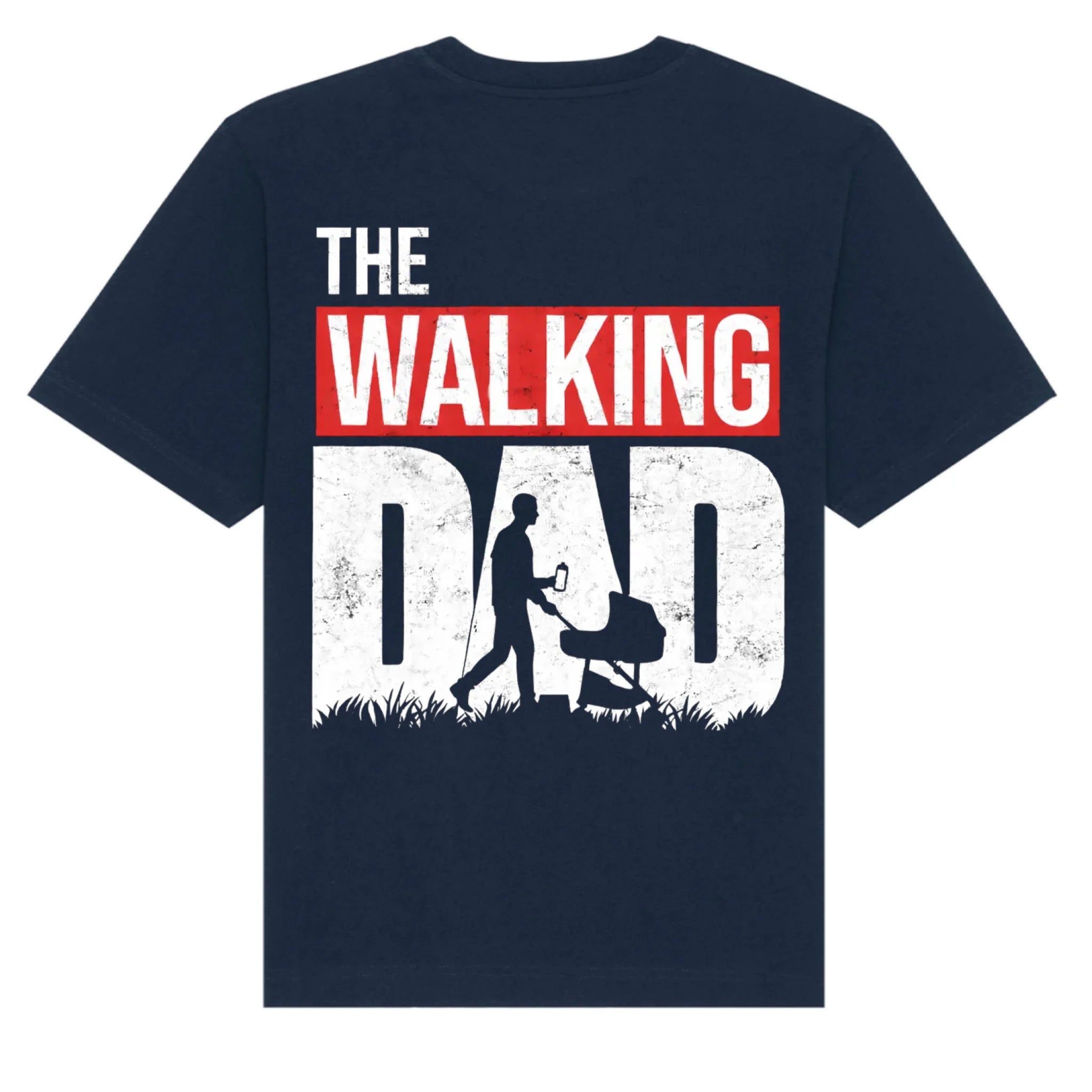 mockup shirt back navy