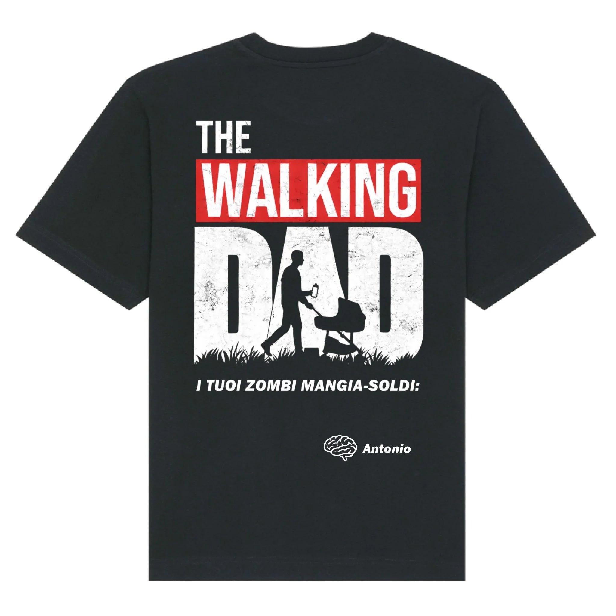 mockup shirt back black