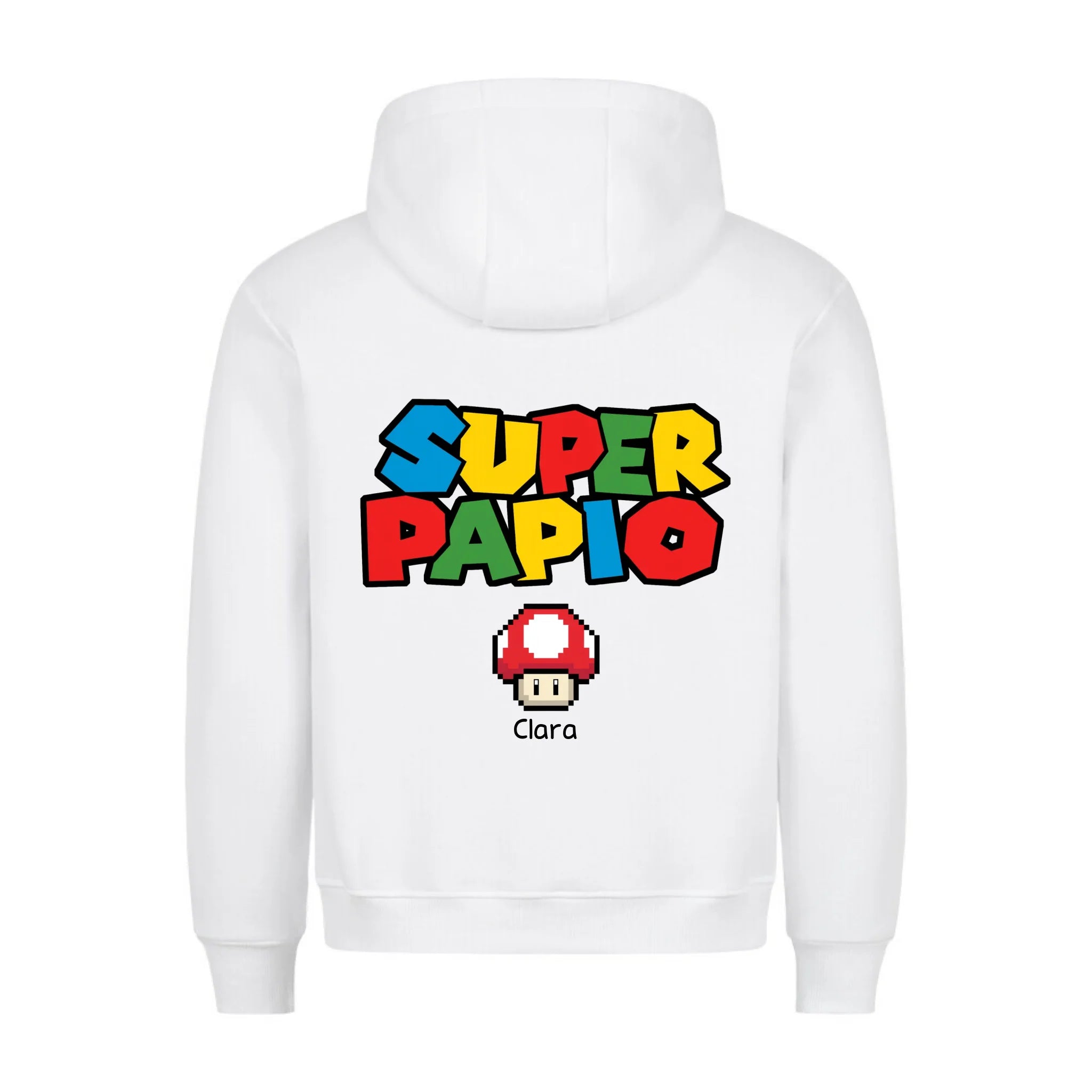 SUPER PAPPIO - Felpa personalizzabile con stampa sul retro