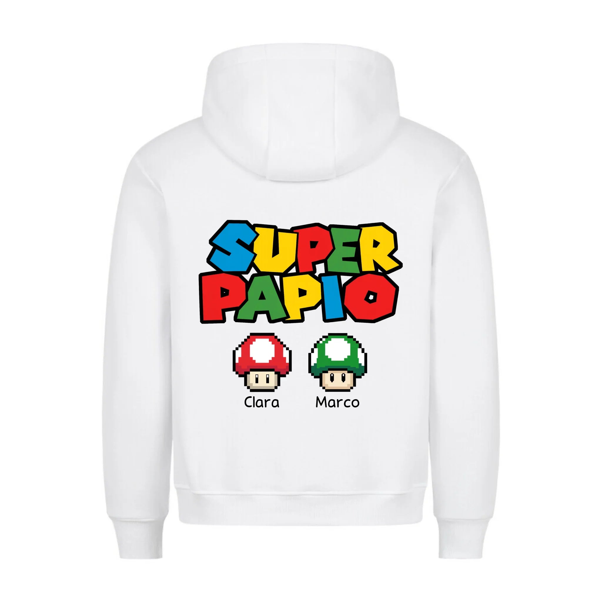 SUPER PAPPIO - Felpa personalizzabile con stampa sul retro