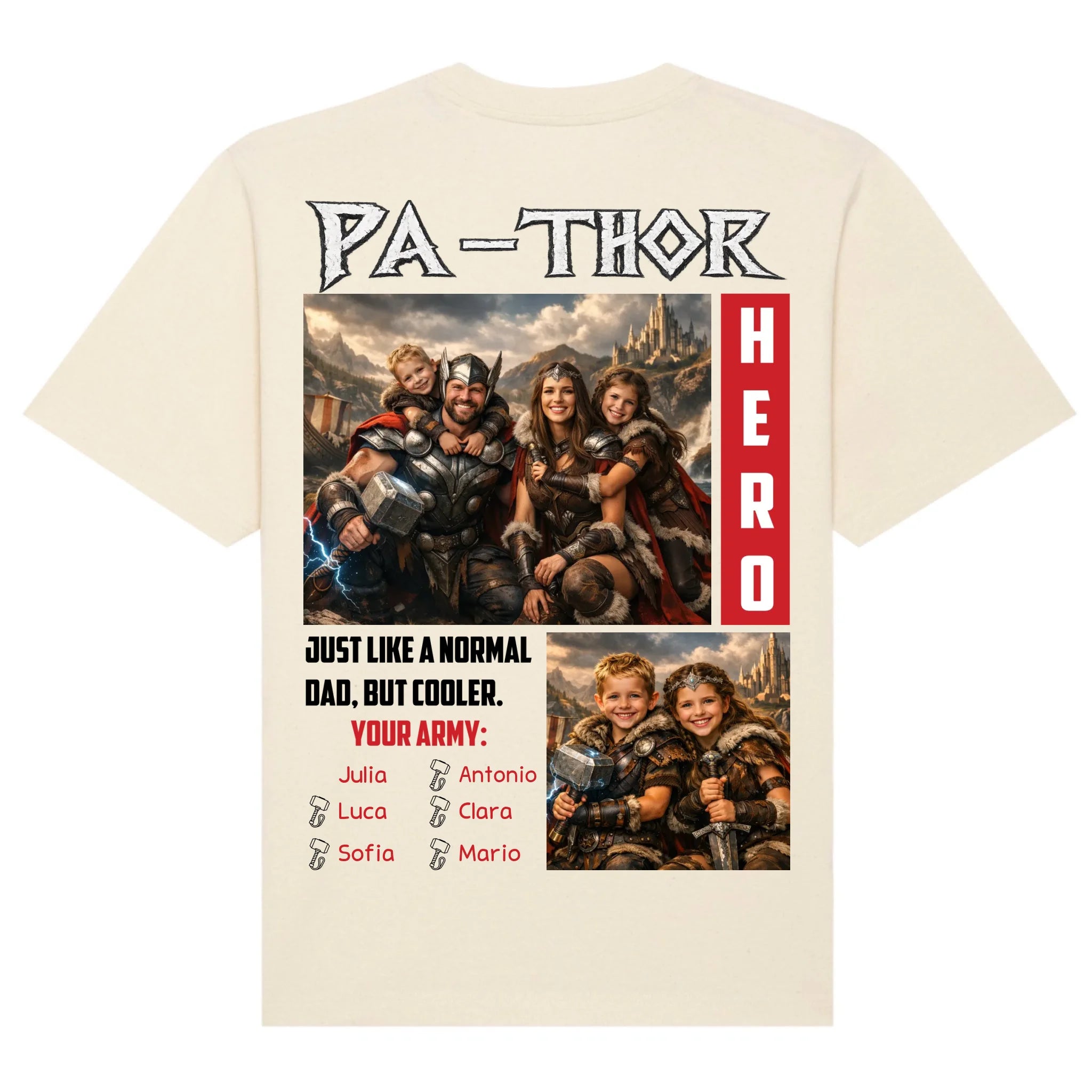 mockup shirt back natural