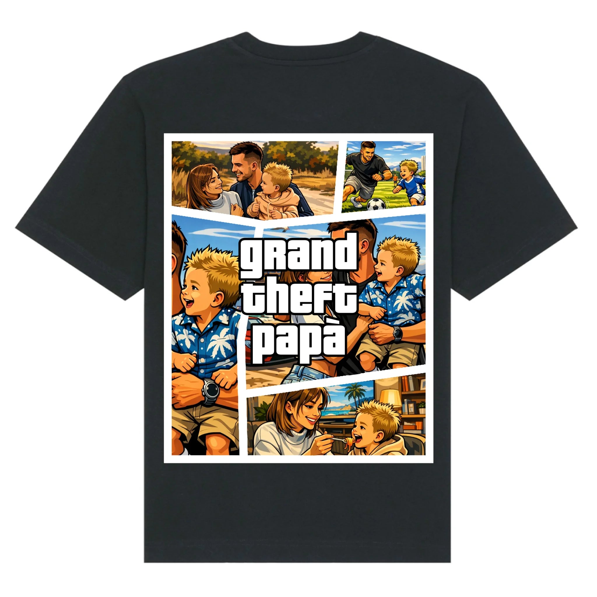 mockup shirt back black