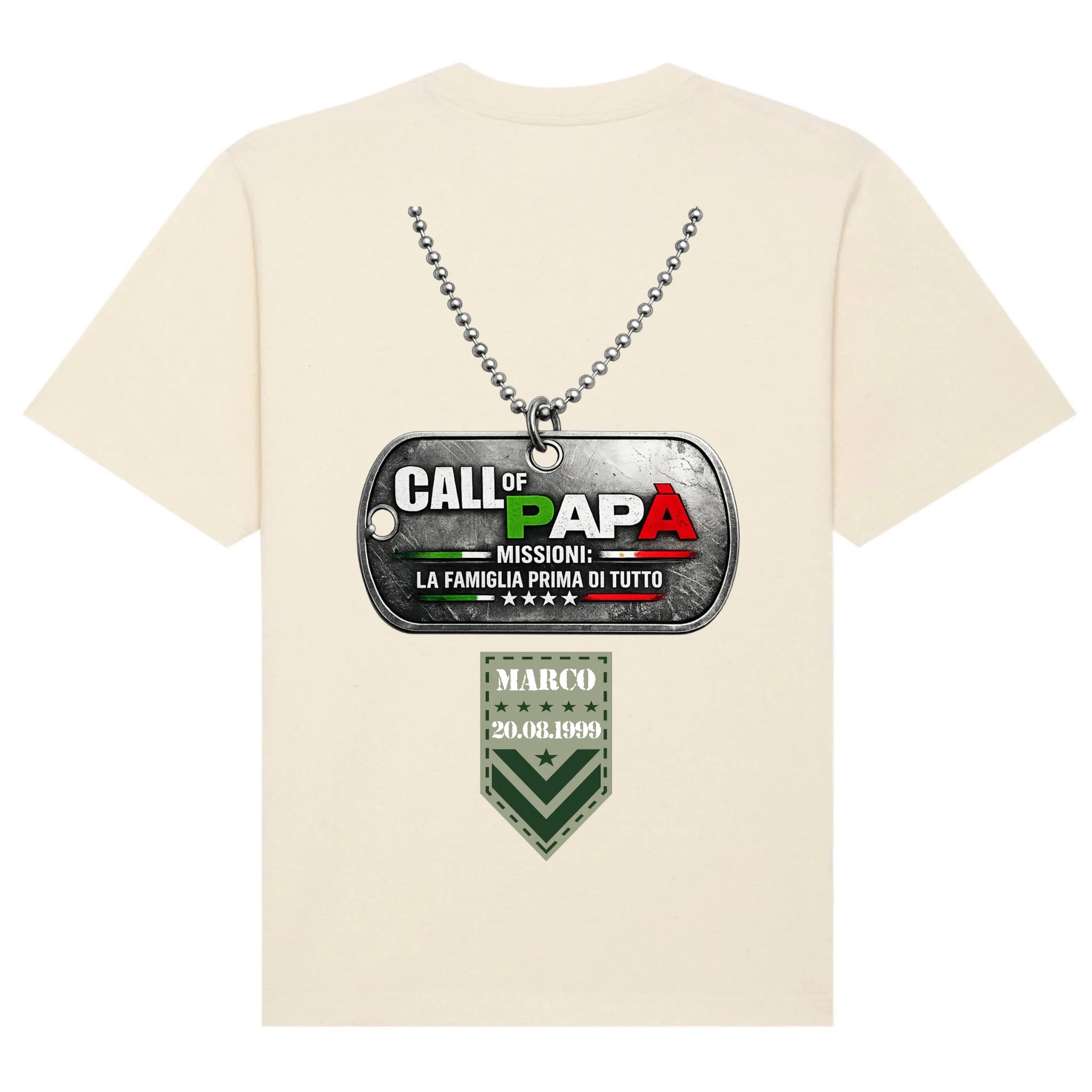 mockup shirt back natural