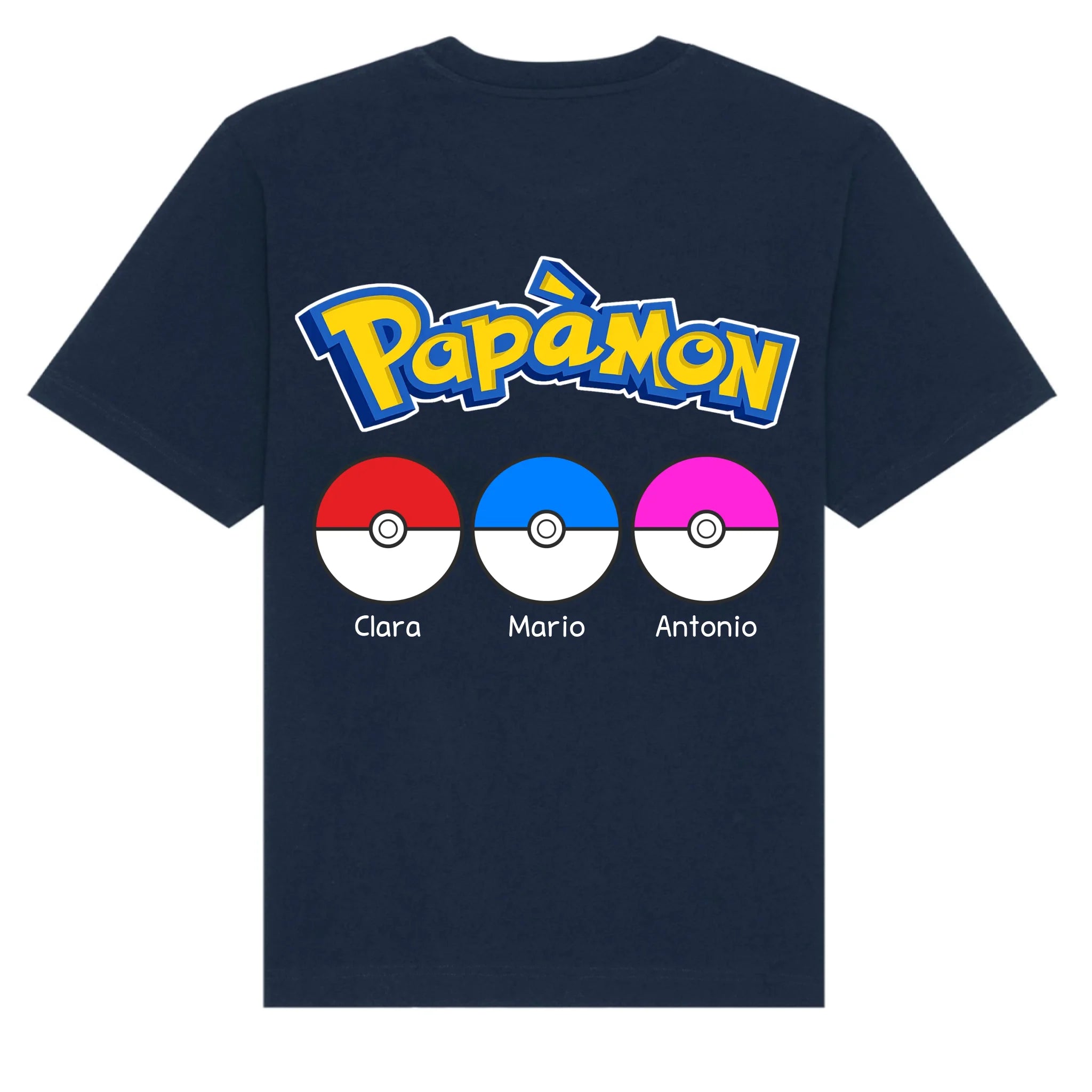 mockup shirt back navy
