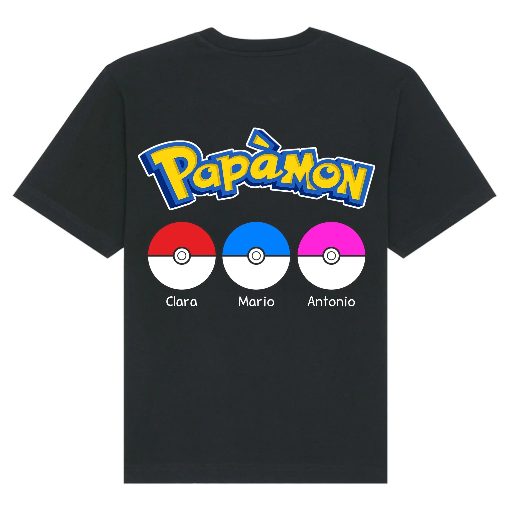 mockup shirt back black