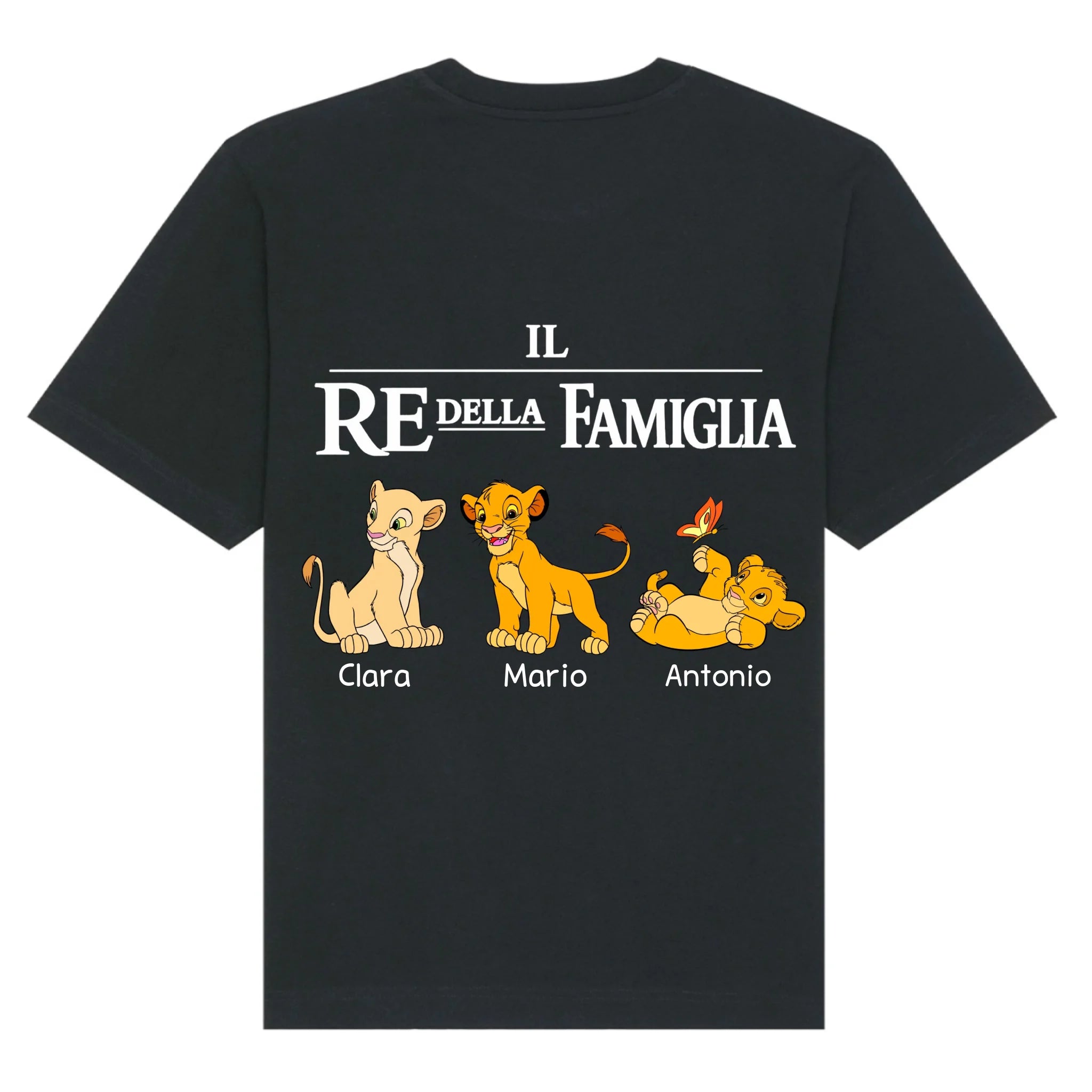 mockup shirt back black