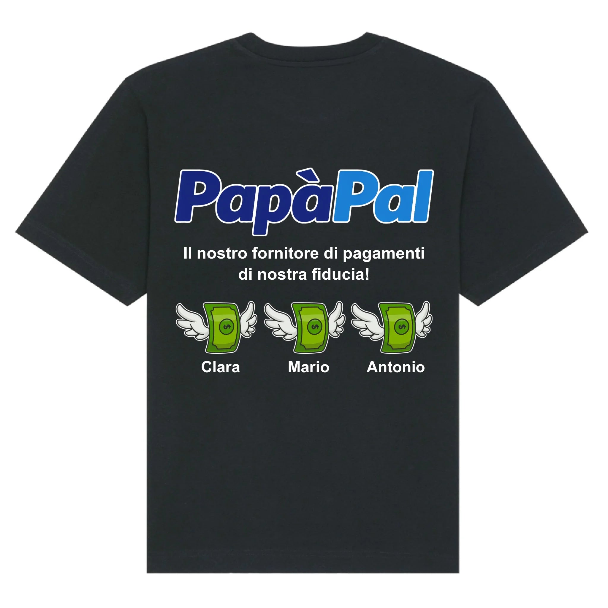 mockup shirt back black