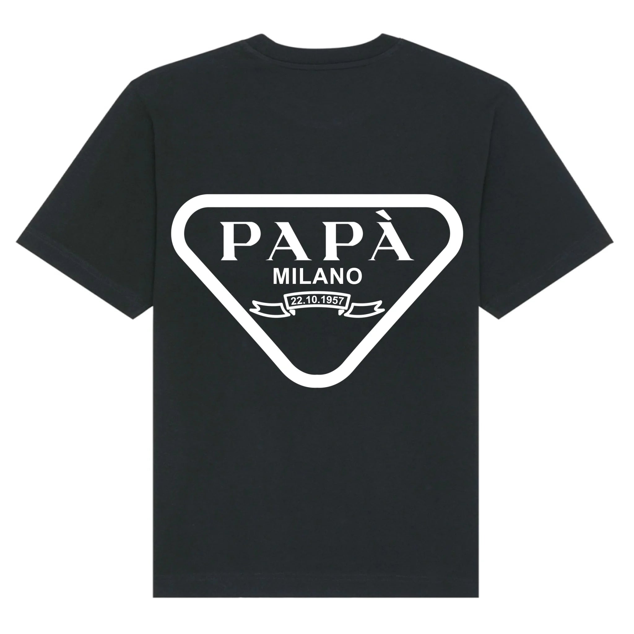 mockup shirt back black