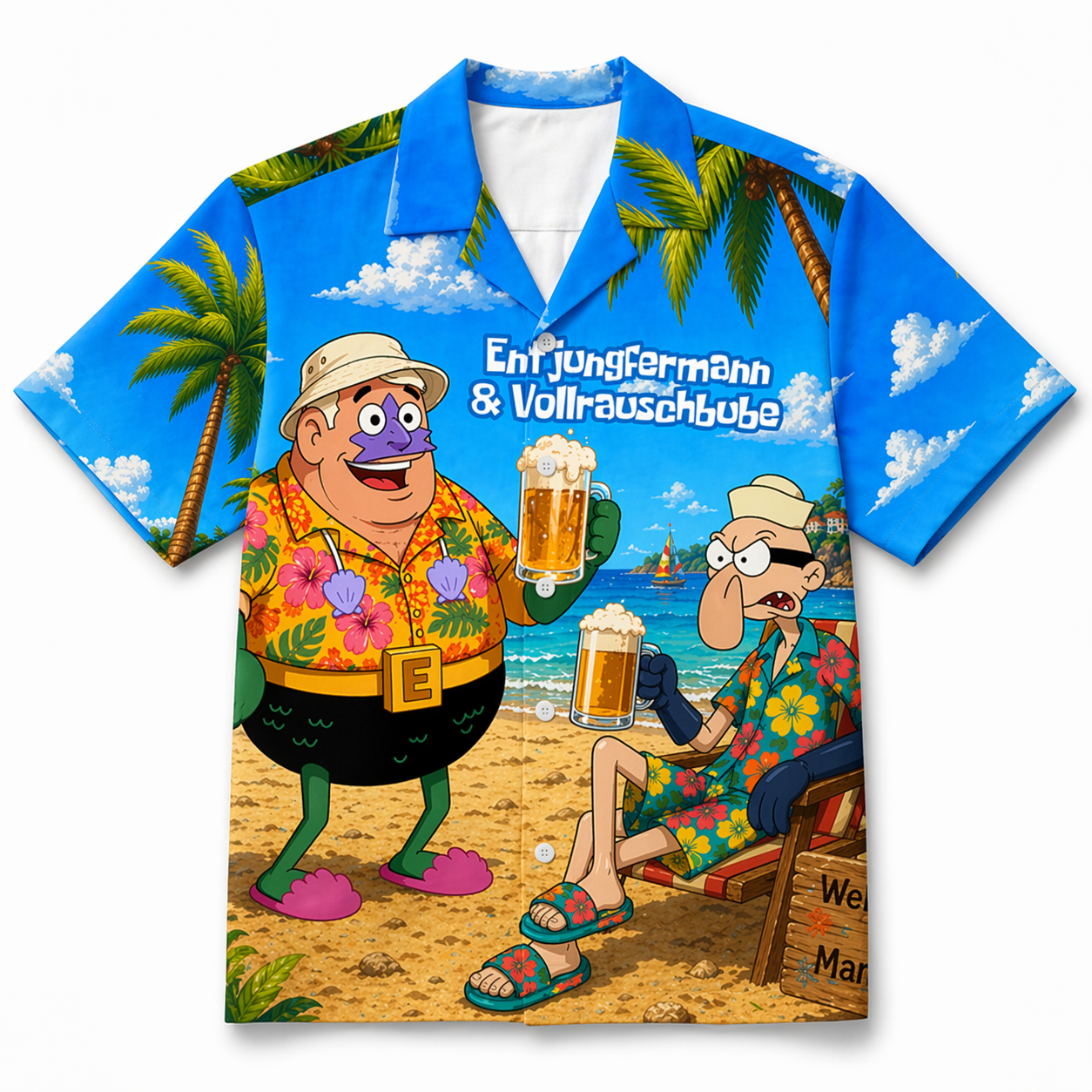 ENTJUNGFERMANN & VOLLRAUSCHBUBE - Premium Hawaiihemd