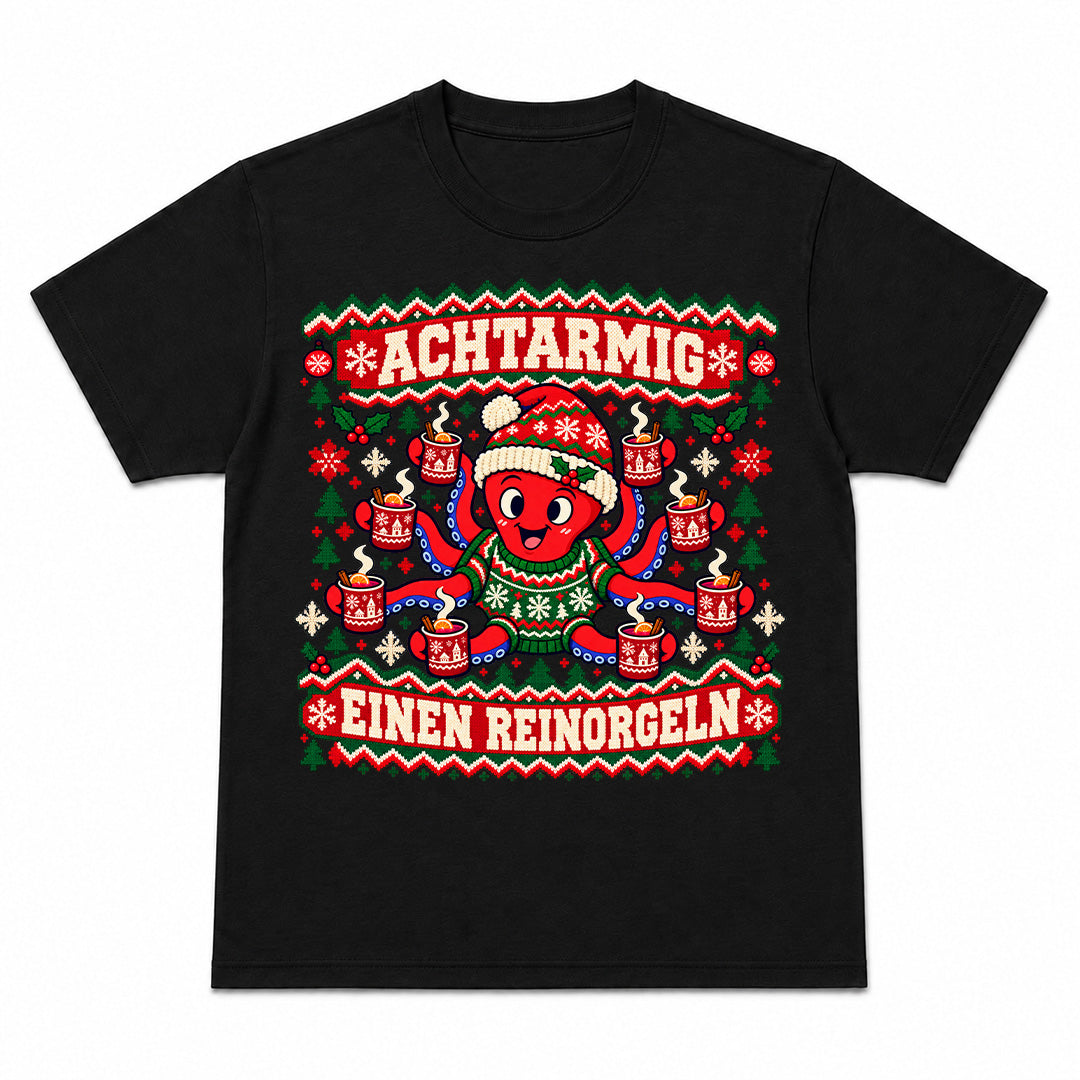 ACHTARMIG EINEN REINORGELN - Premium Christmas T-Shirt