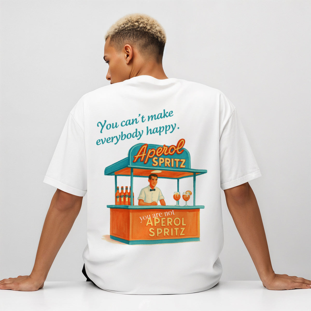 YOU ARE NOT APEROL SPRITZ BACKPRINT - Premium Shirt Unisex