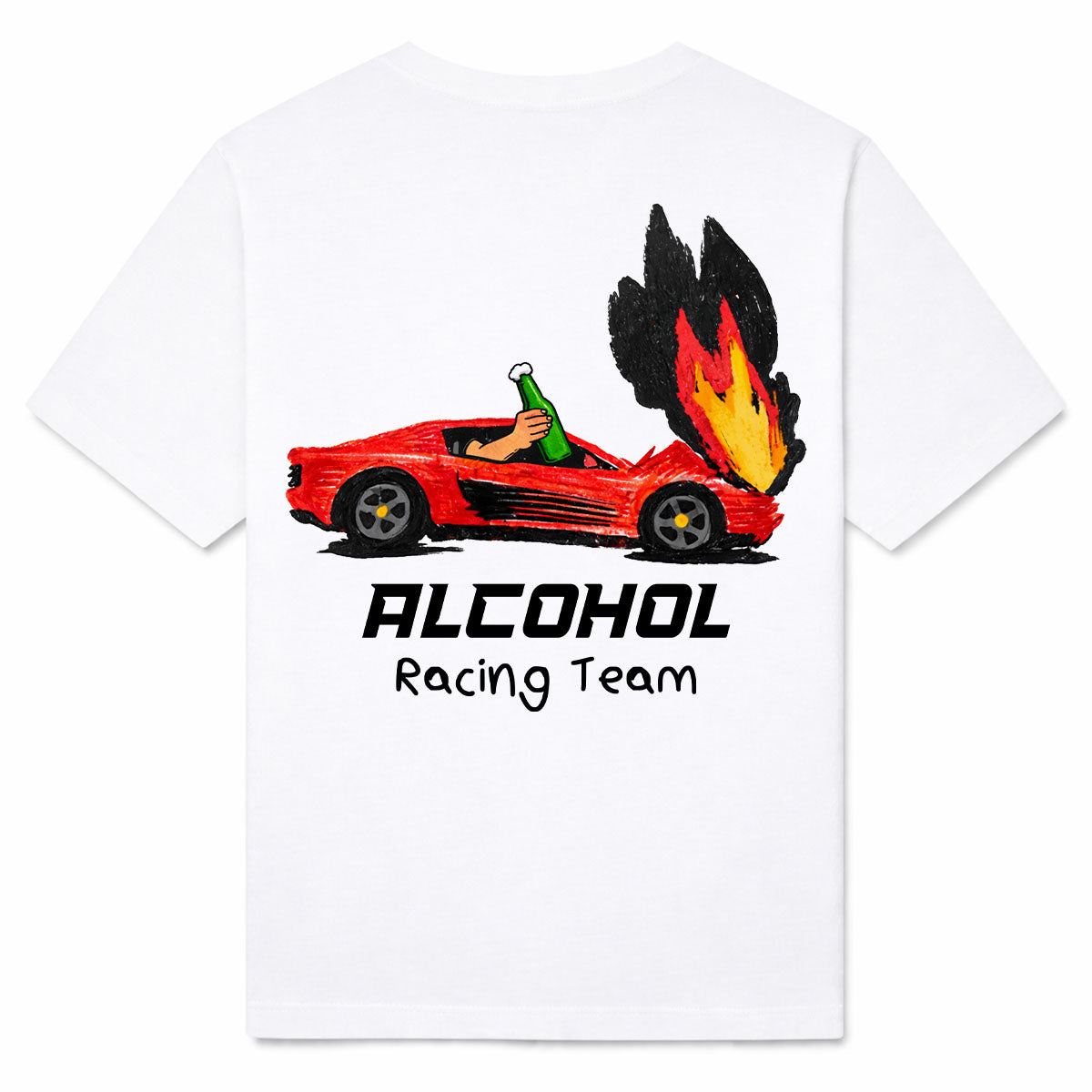 ALCOHOL RACING TEAM - Premium T-Shirt Backprint