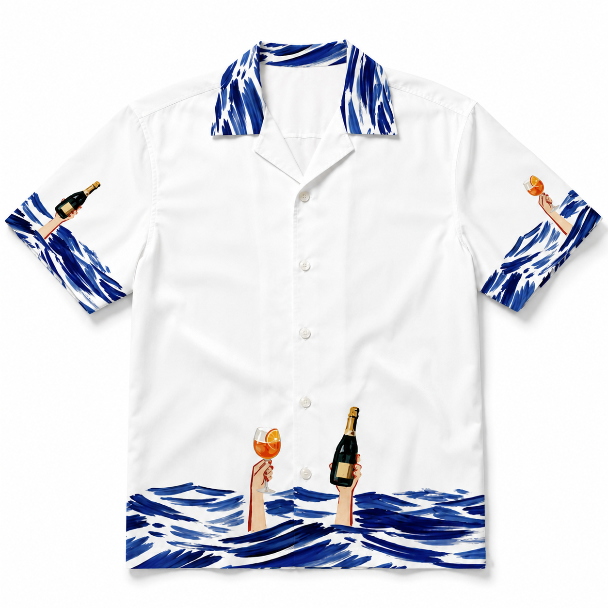 DROWNING IN DRINKS - Premium Hawaiihemd
