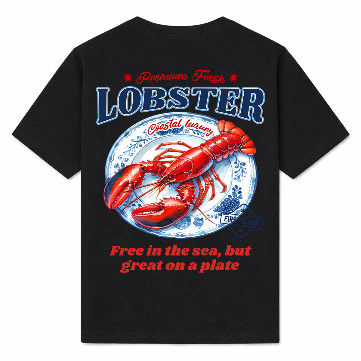 PREMIUM FRESH LOBSTER - Premium T-Shirt Backprint