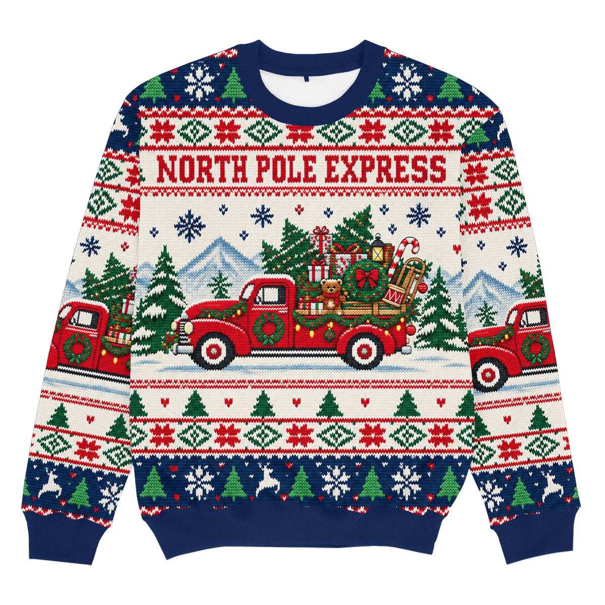 NORTH POLE EXPRESS - Pull de Noël Signature