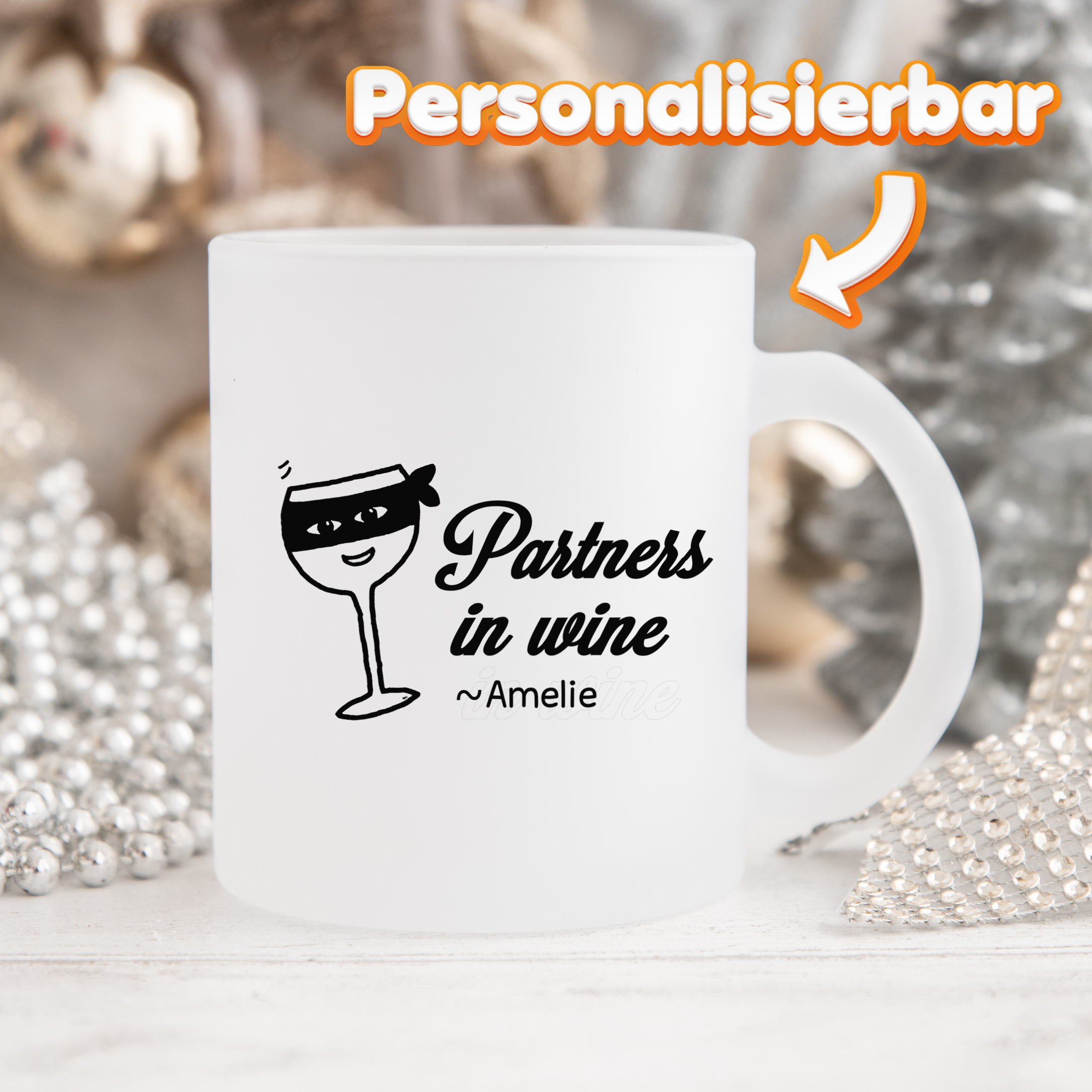 PARTNERS IN WINE - Personalisierbare Tasse