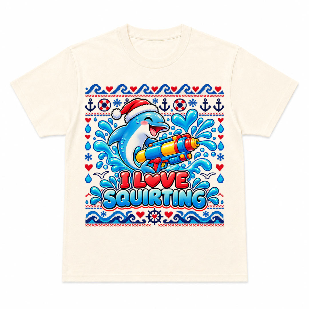 I LOVE SQUIRTING CHRISTMAS - T-Shirt de Noël