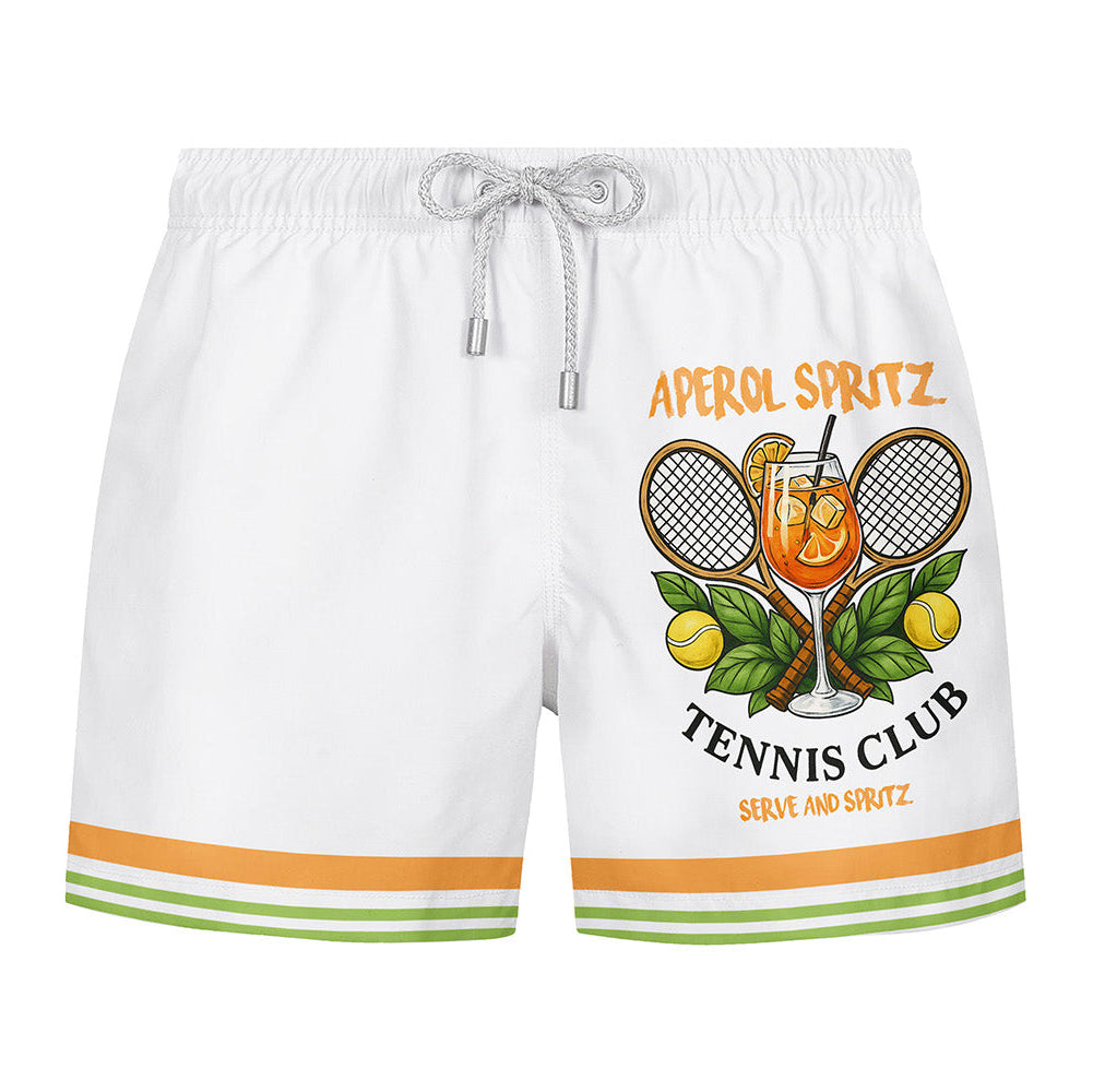 APEROL SPRITZ TENNIS CLUB - Premium Badeshort Fullprint