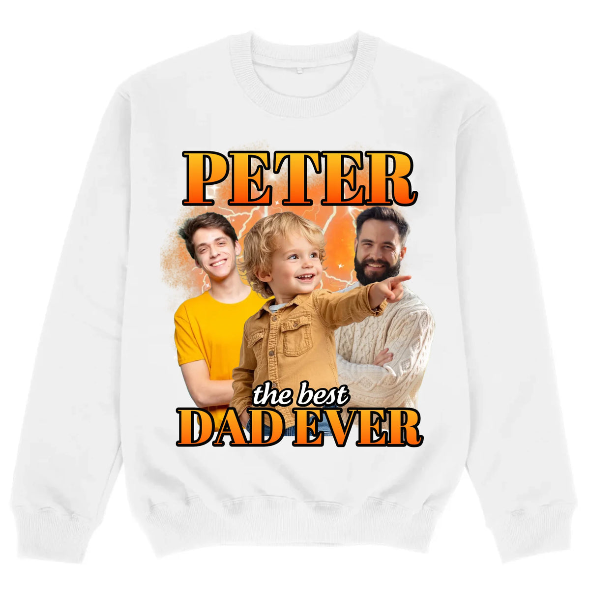 mockup sweater white