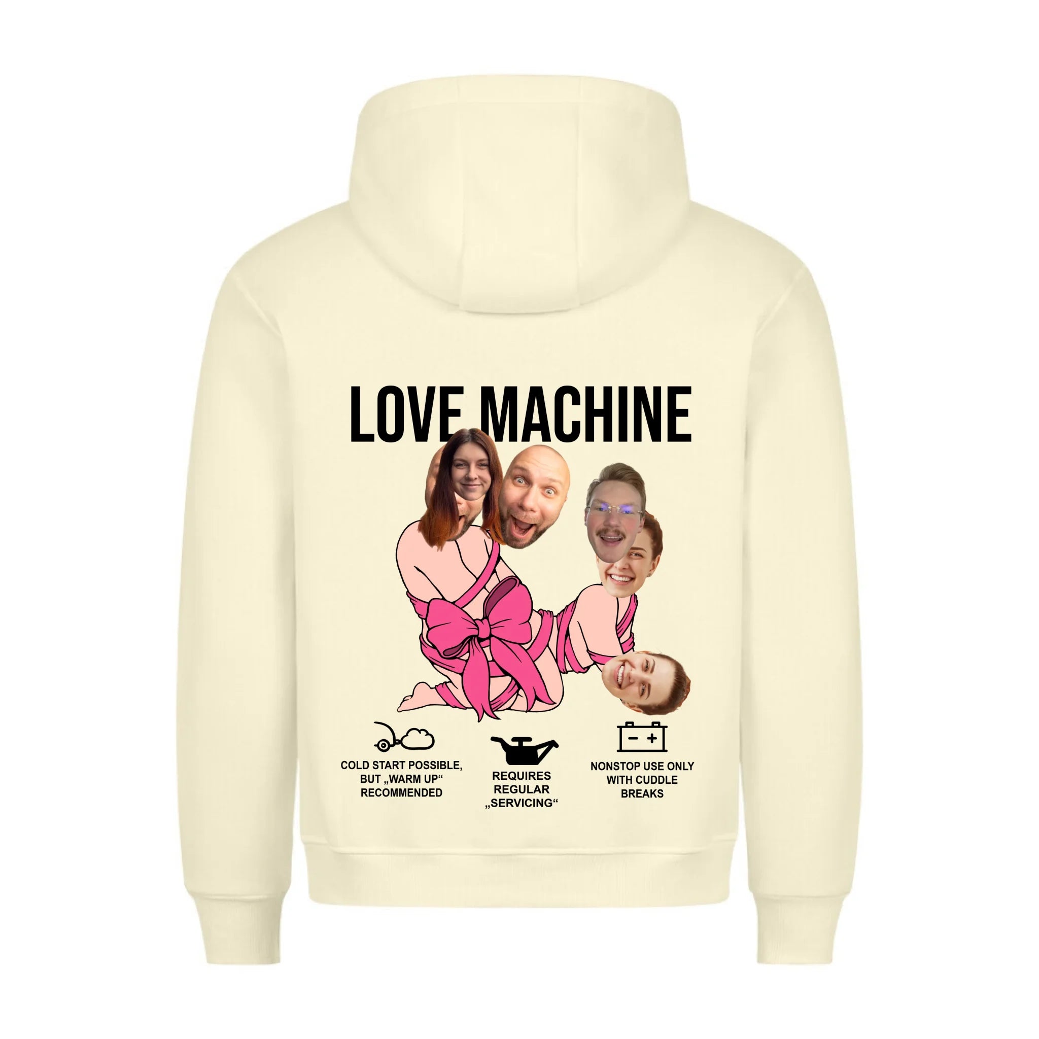LOVE MACHINE - Sweat à capuche personnalisable