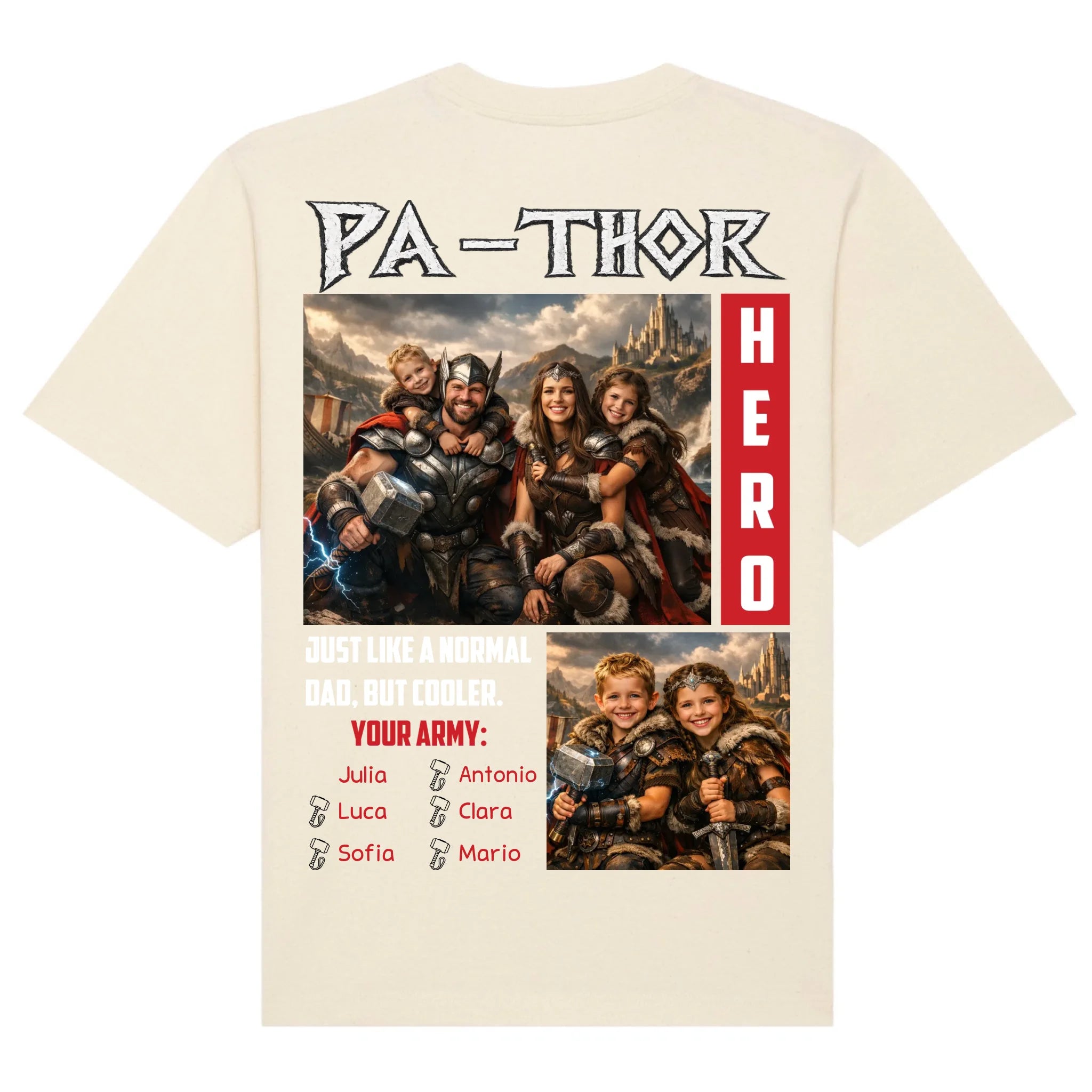 mockup shirt back natural