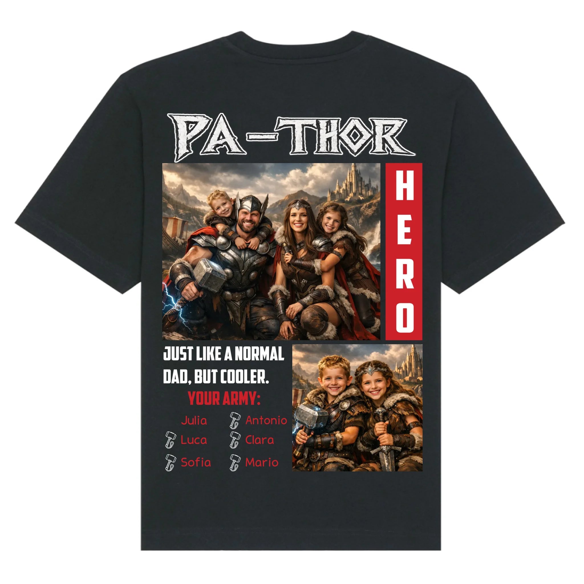 mockup shirt back black