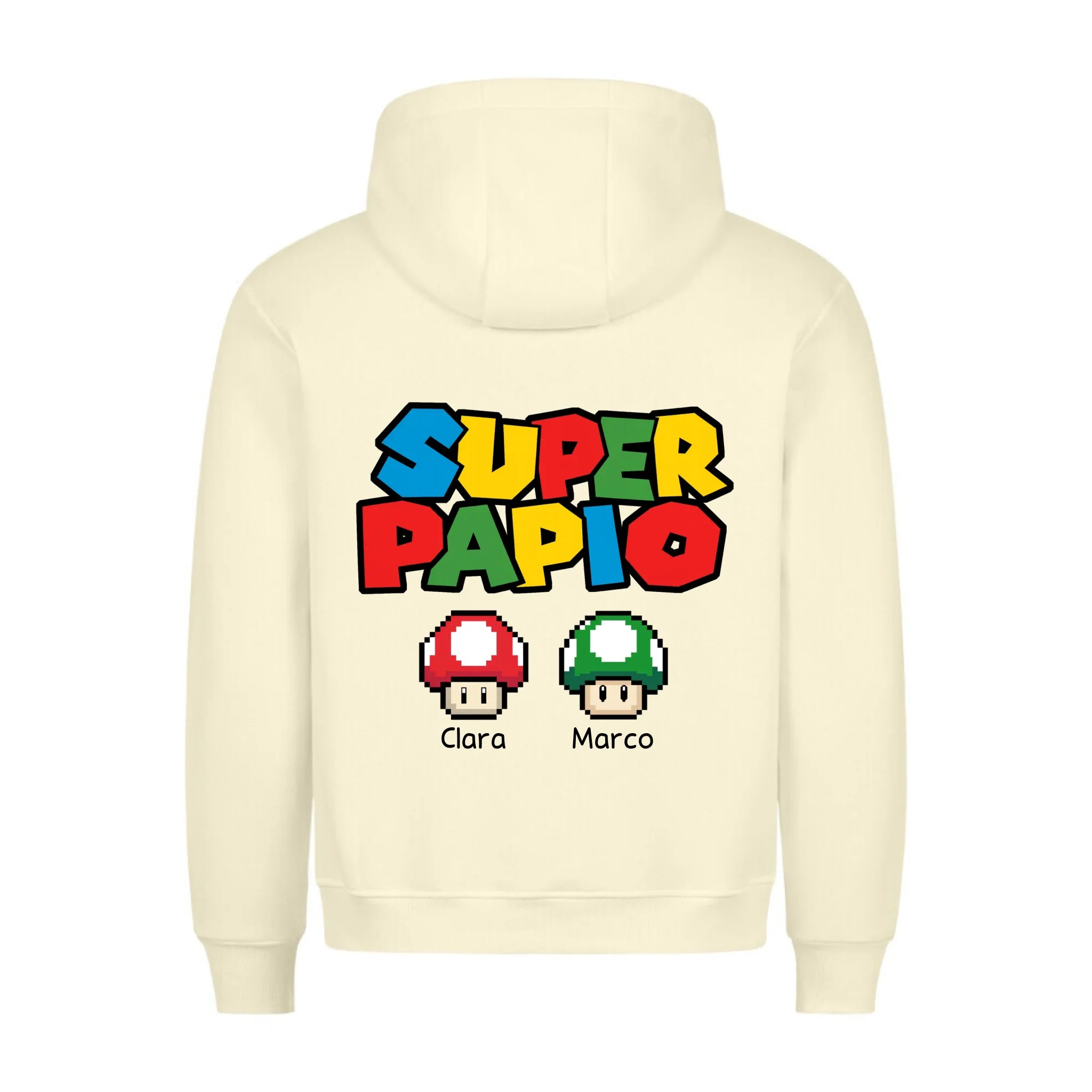 SUPER PAPPIO - Felpa personalizzabile con stampa sul retro