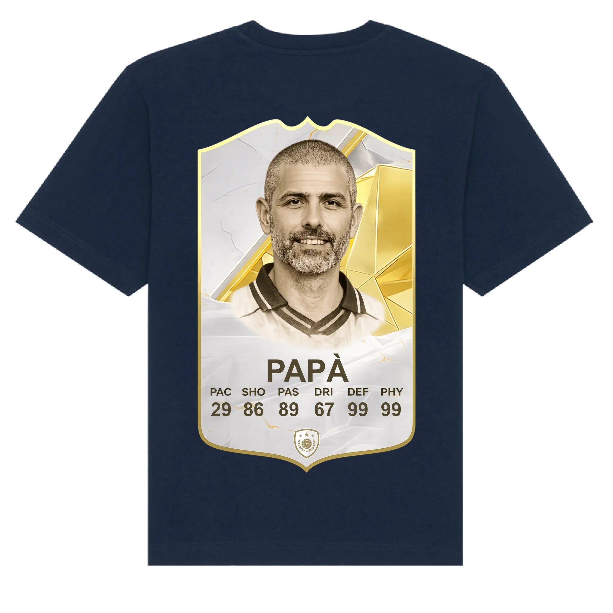 mockup shirt back navy