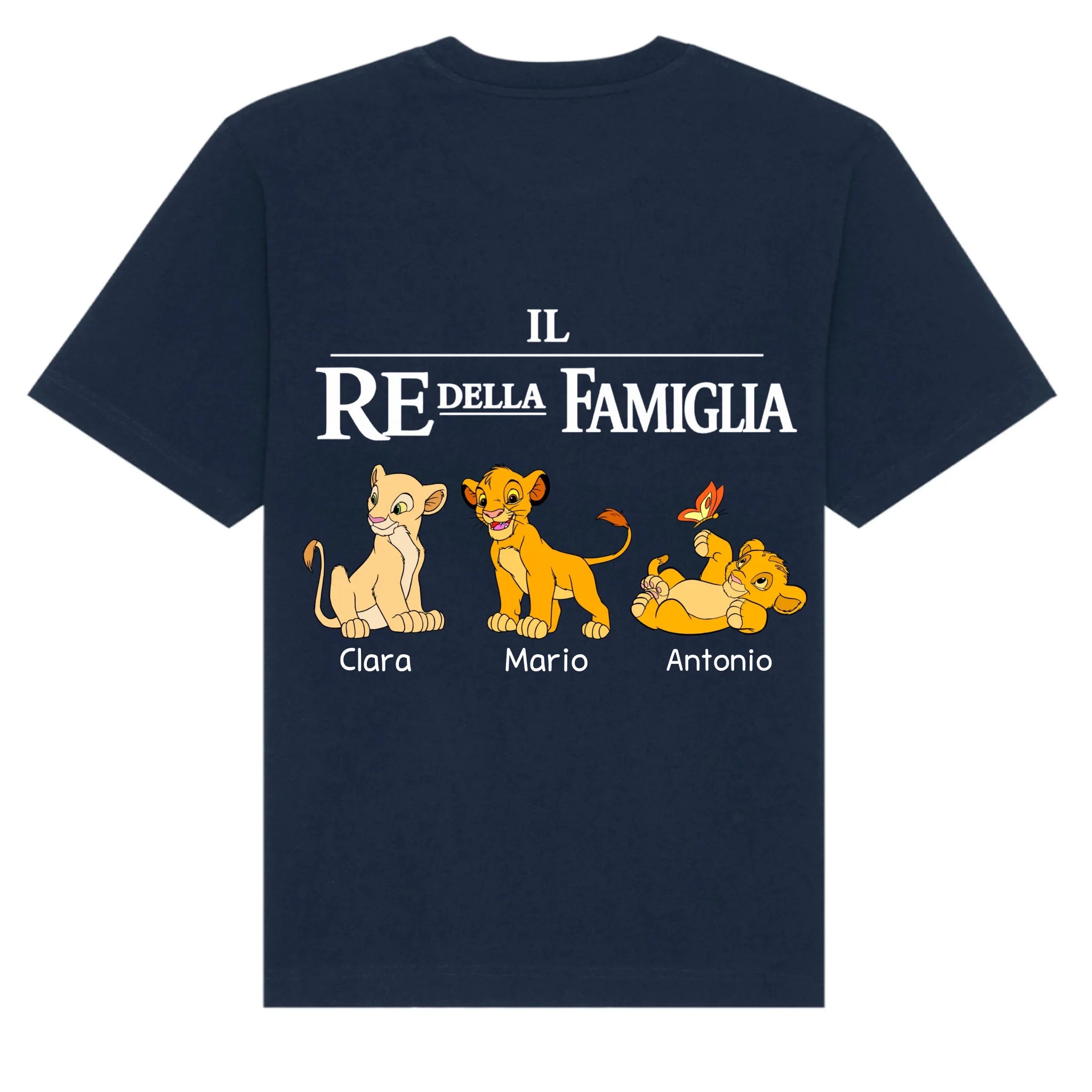 mockup shirt back navy
