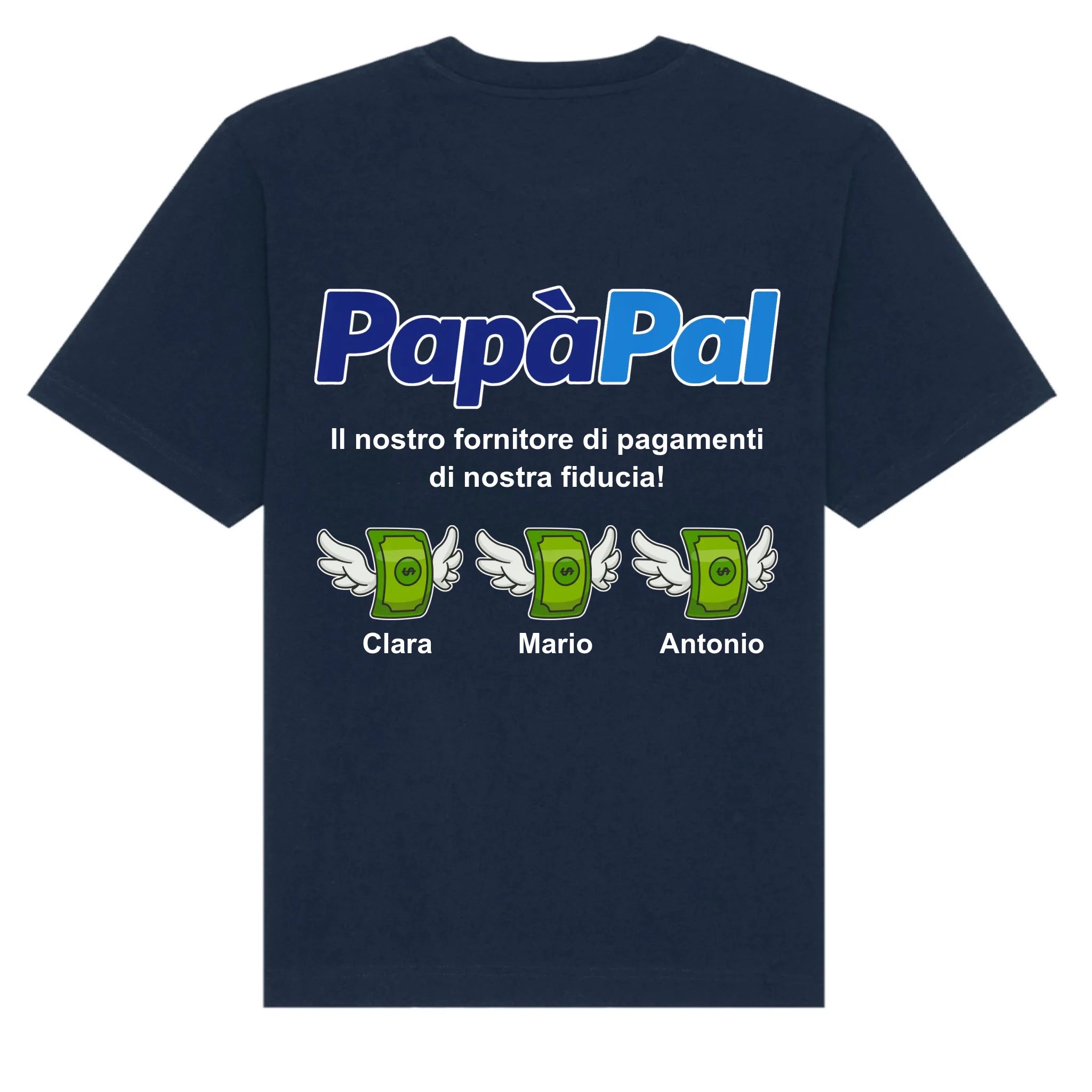 mockup shirt back navy