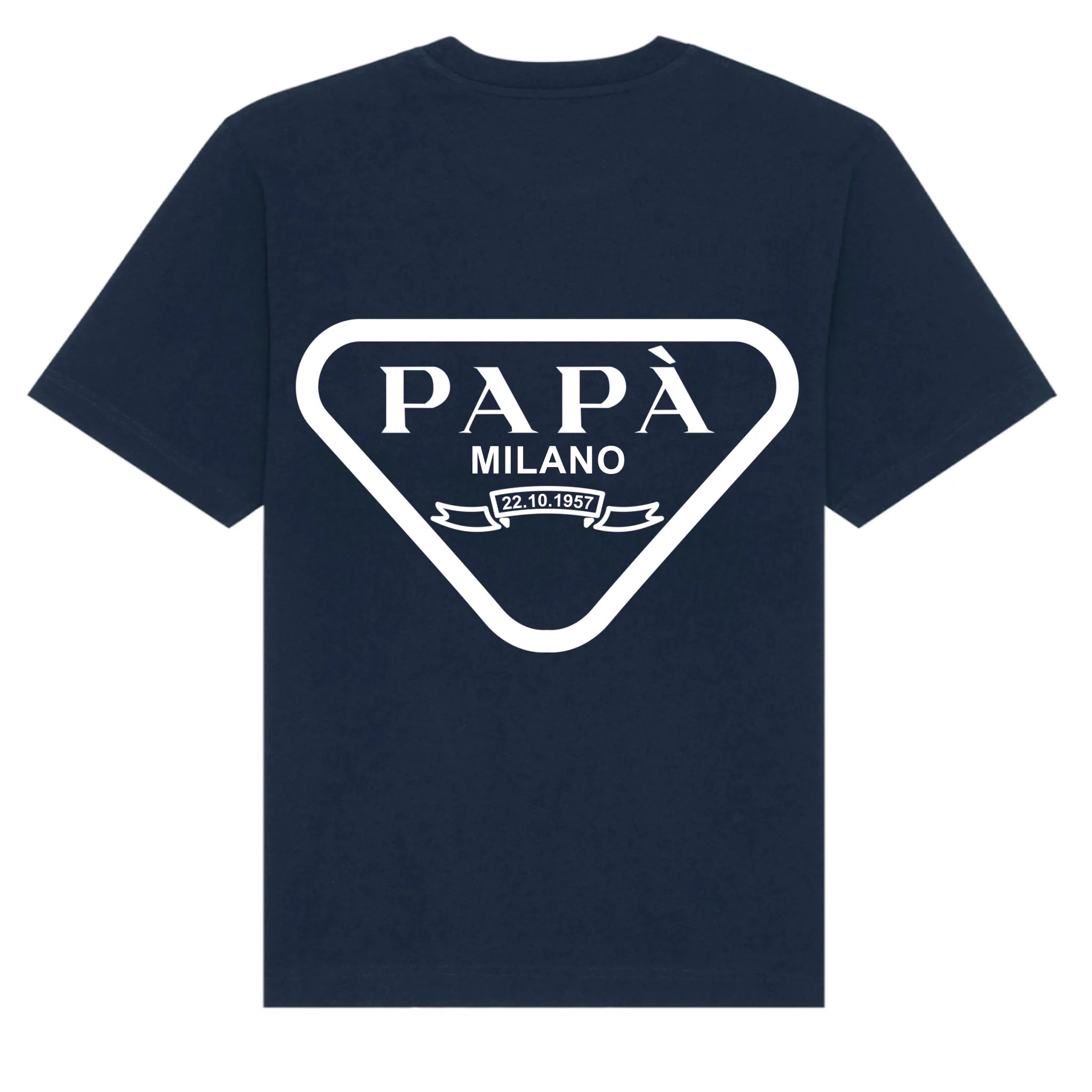 mockup shirt back navy