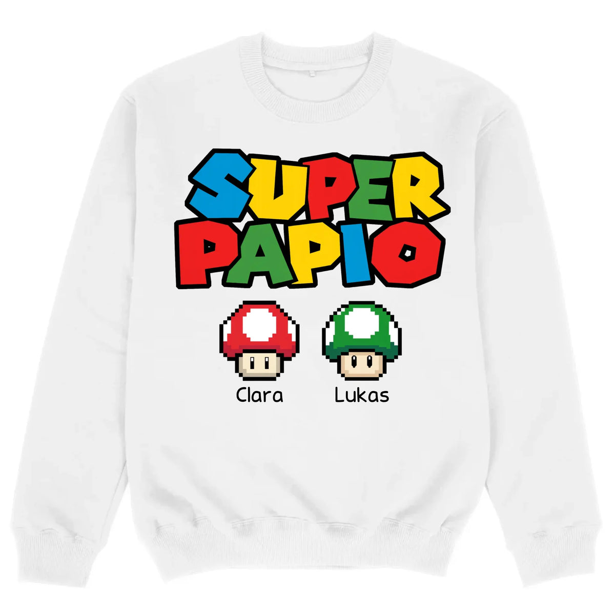 mockup sweater white