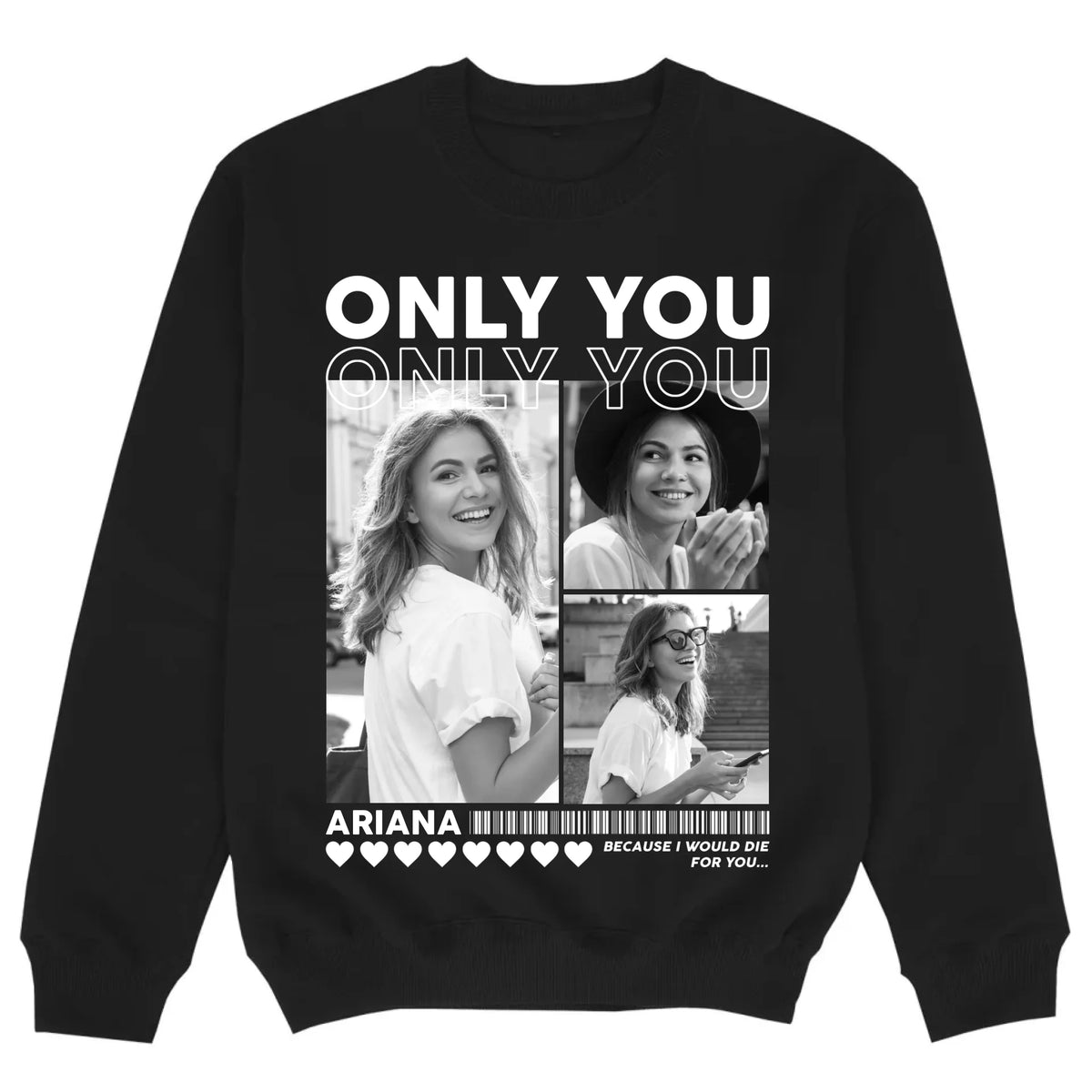 mockup sweater black
