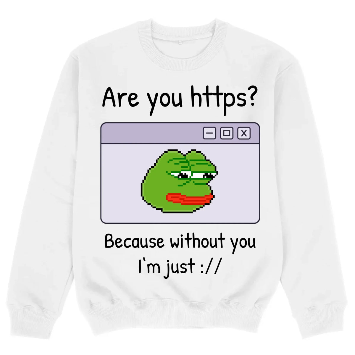 mockup sweater white
