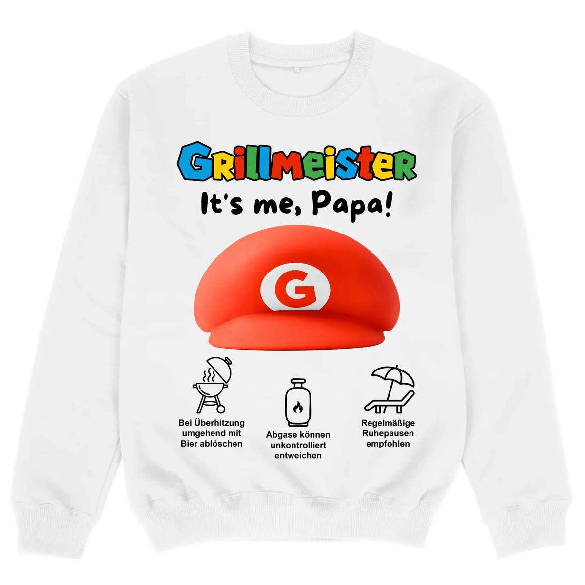 mockup sweater white
