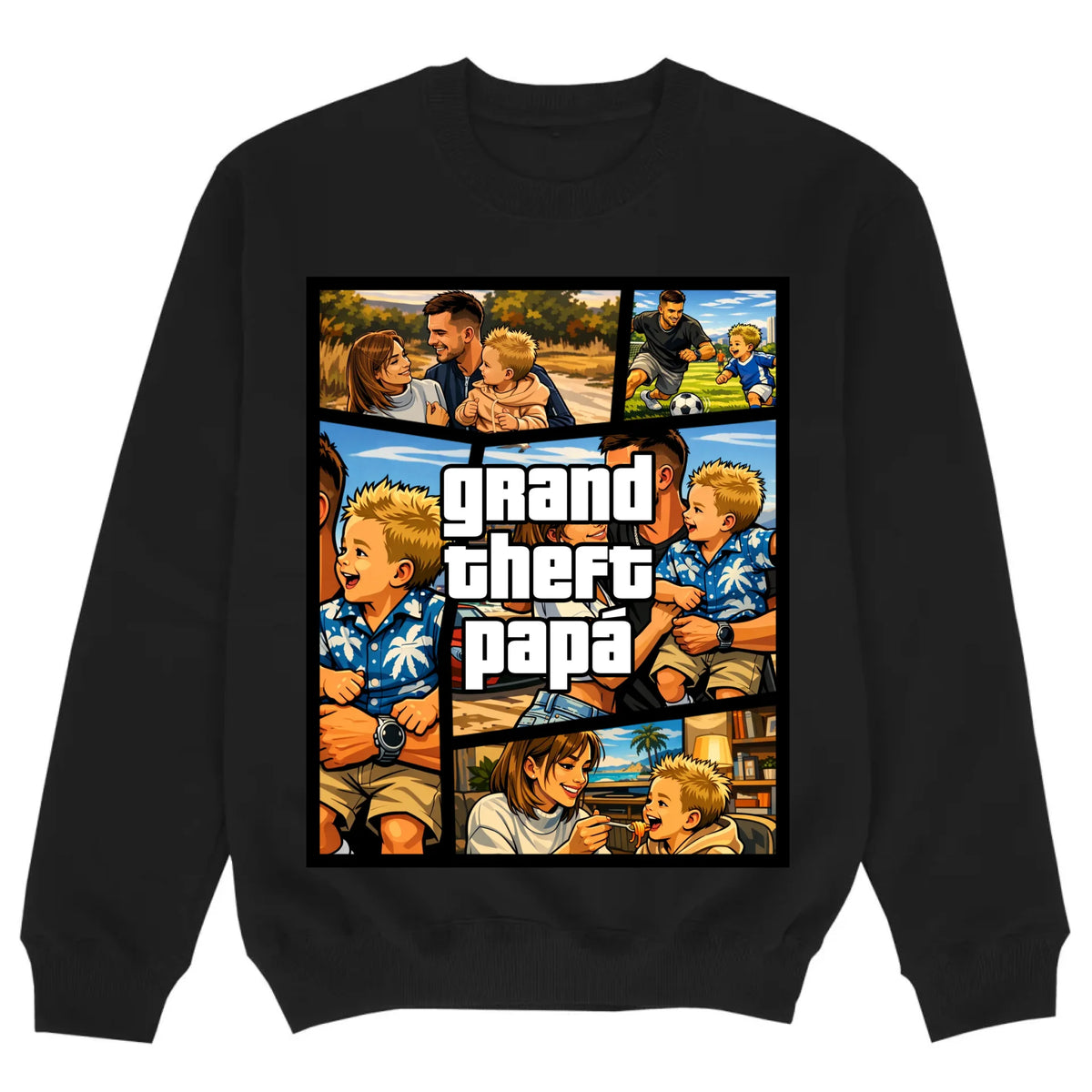 mockup sweater black