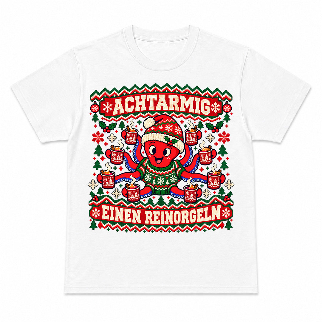 ACHTARMIG EINEN REINORGELN - Premium Christmas T-Shirt