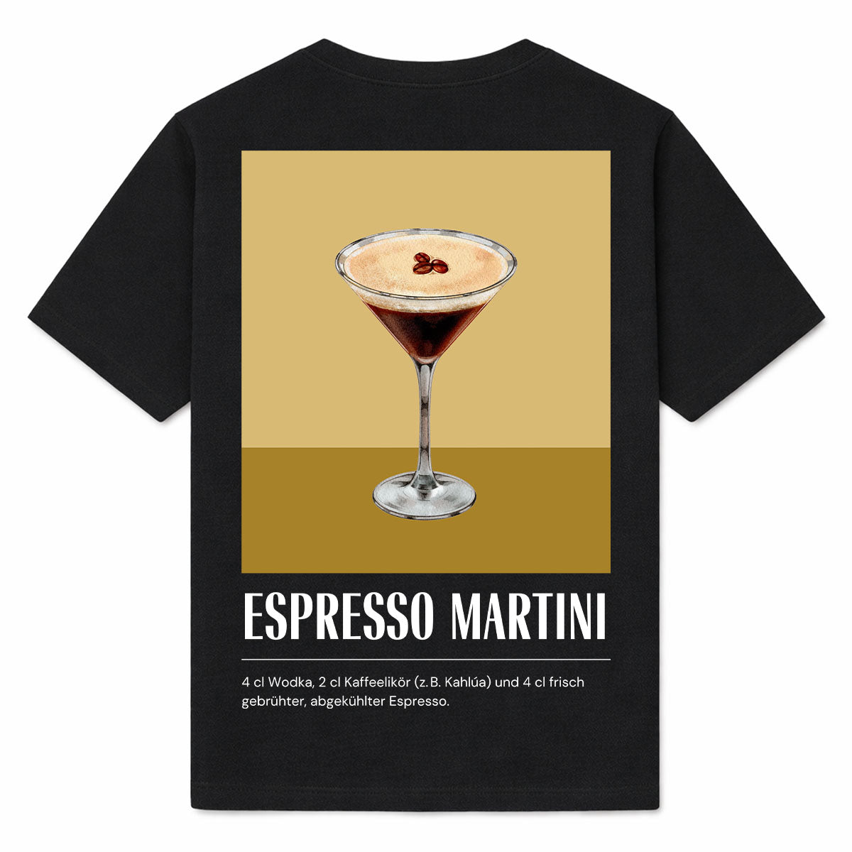 ESPRESSO MARTINI - Premium T-Shirt Backprint