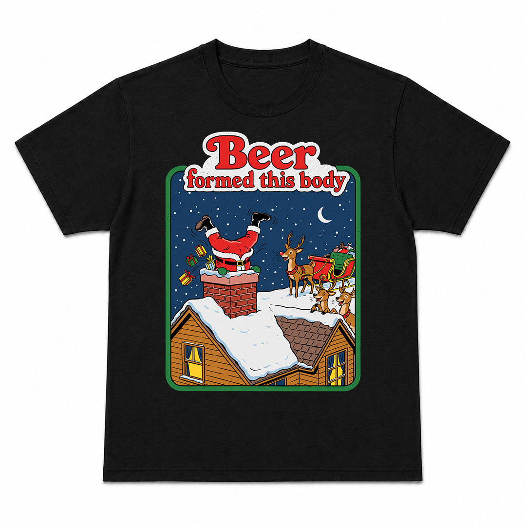 BEER FORMED THIS BODY - T-Shirt Natalizia