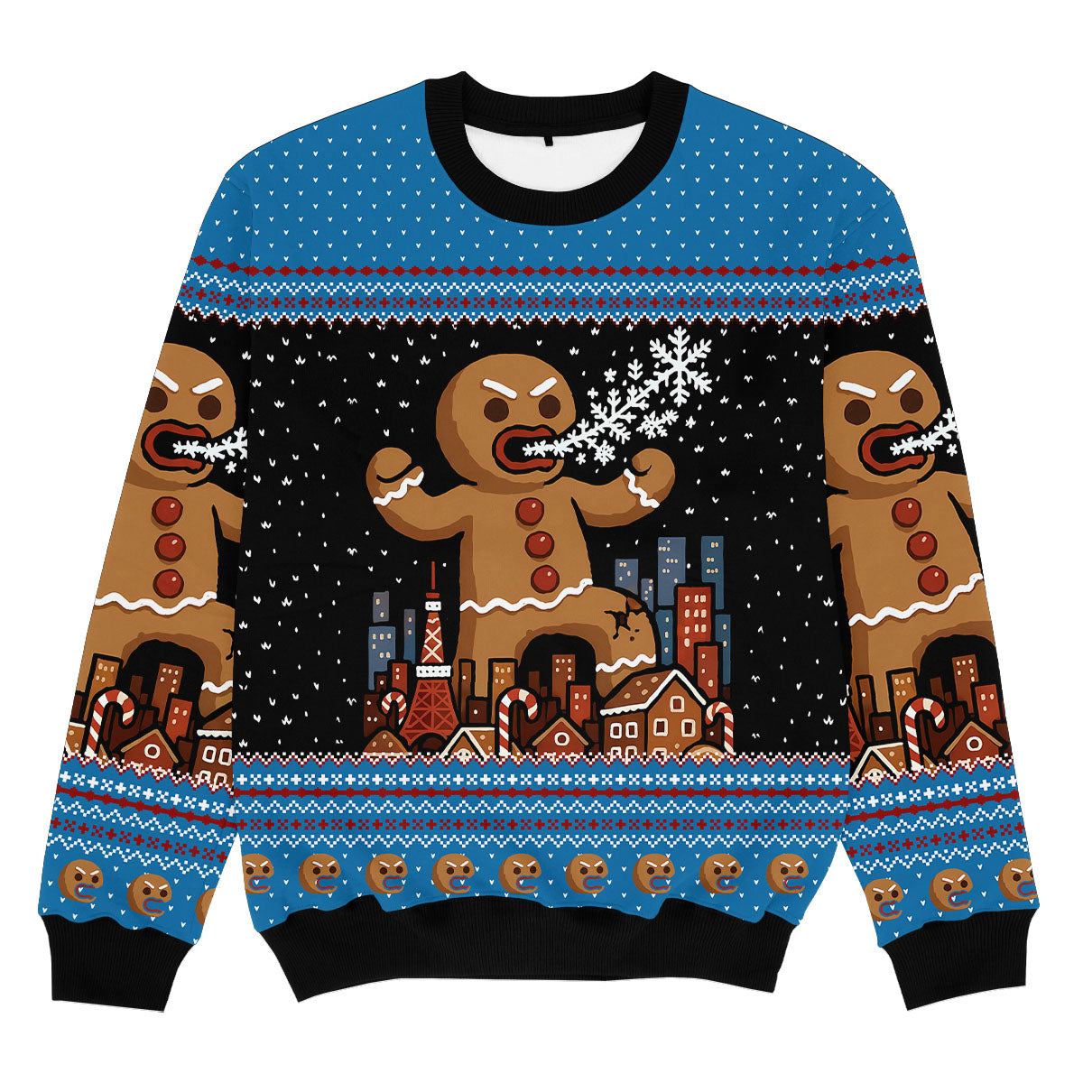 ANGRY GINGERBREAD MAN - Signature Christmas Sweater