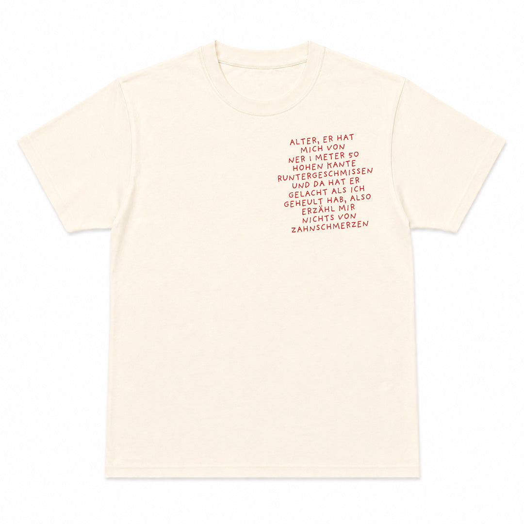 ZAHNSCHMERZEN - T-shirt Premium Unisex – Stampa sul petto