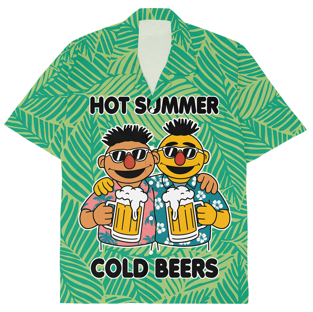 HOT SUMMER COLD BEERS - Hawaiian Shirt