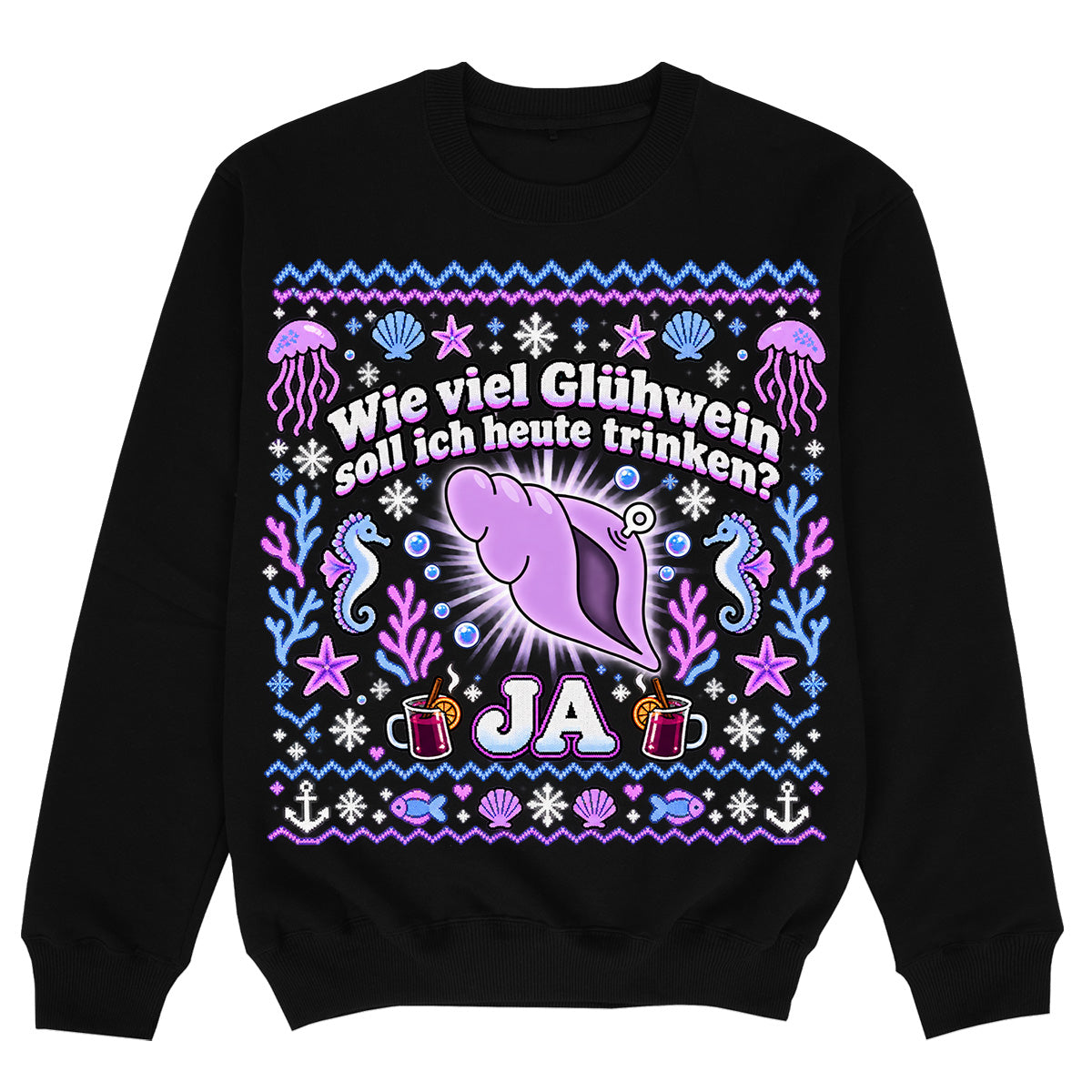 WIE VIEL GLÜHWEIN MUSCHEL - Sudadera Premium